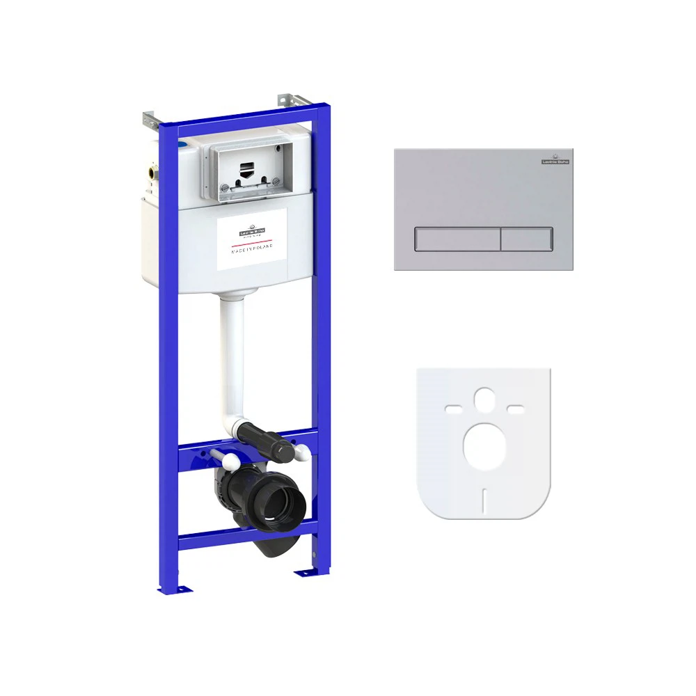 Изображение товара Инсталляция для унитаза Lavinia Boho Relfix с клавишей смыва, хром