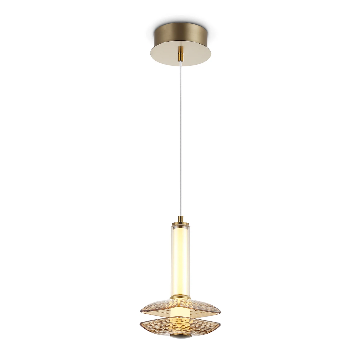 Изображение товара Подвесной светодиодный светильник AMBRELLA LIGHT LH31001 стиль модерн латунь стекло
