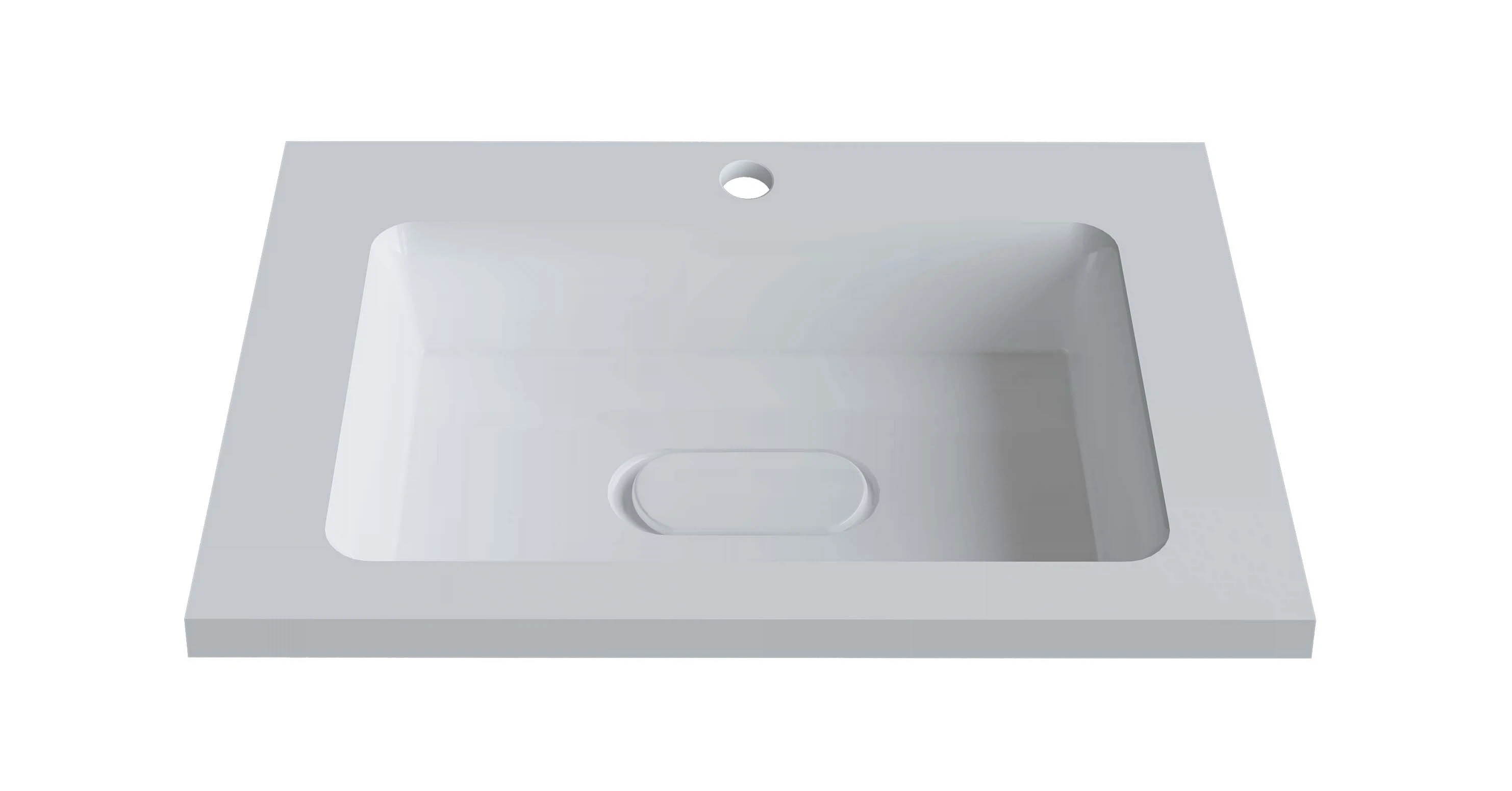 Изображение товара Раковина Modul 65 из искусственного мрамора белая встраиваемая