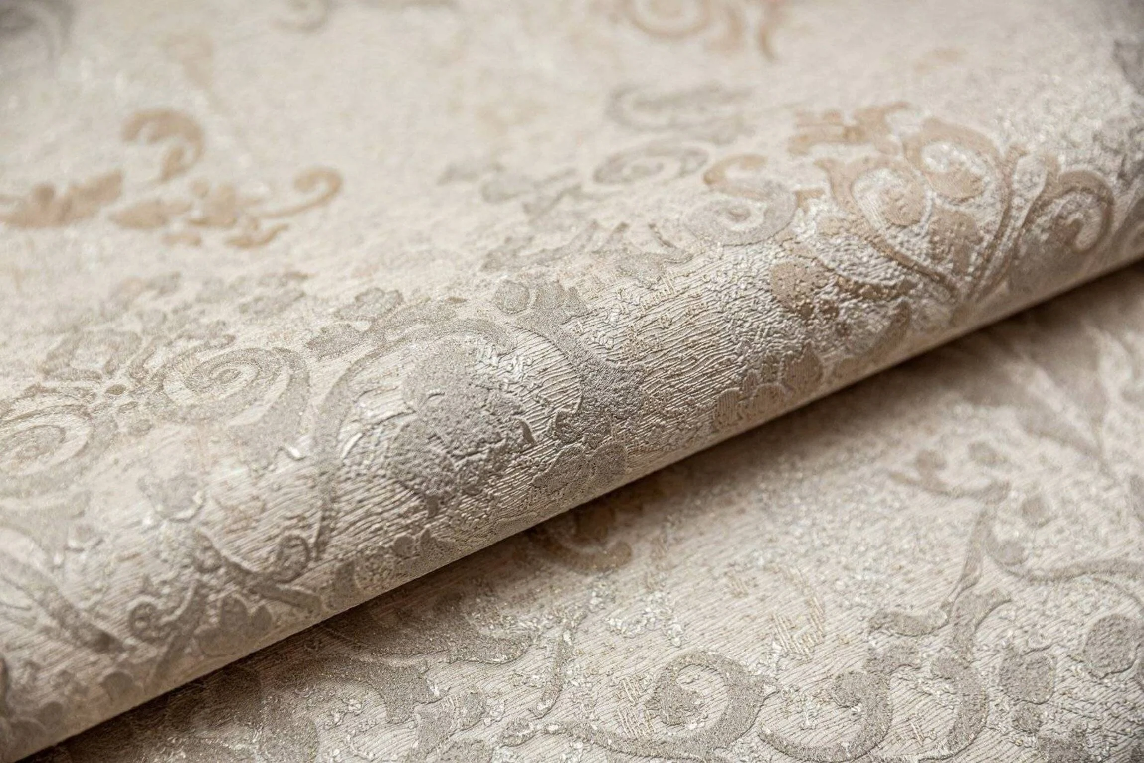 Изображение товара Обои виниловые Kerama Marazzi Флора бежевые 1,06x1,06 м, тисненая фактура