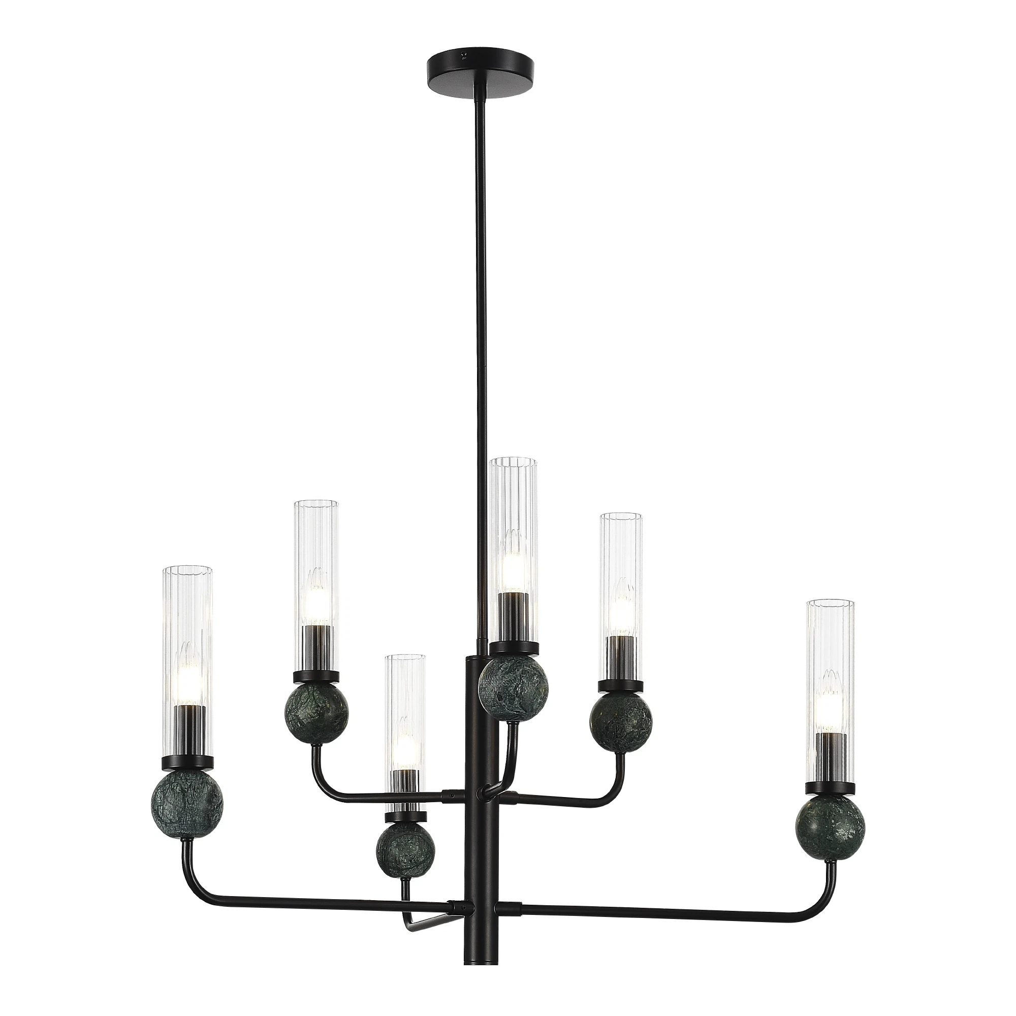 Изображение товара Подвесная люстра ST LUCE MEDEA E14 6х40W черный современный дизайн