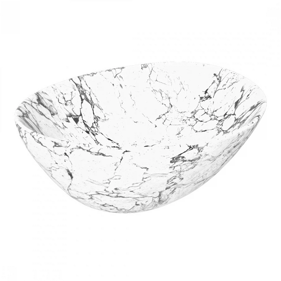 Изображение товара Раковина чаша Maretti EN13NS87-740MR, белый мрамор