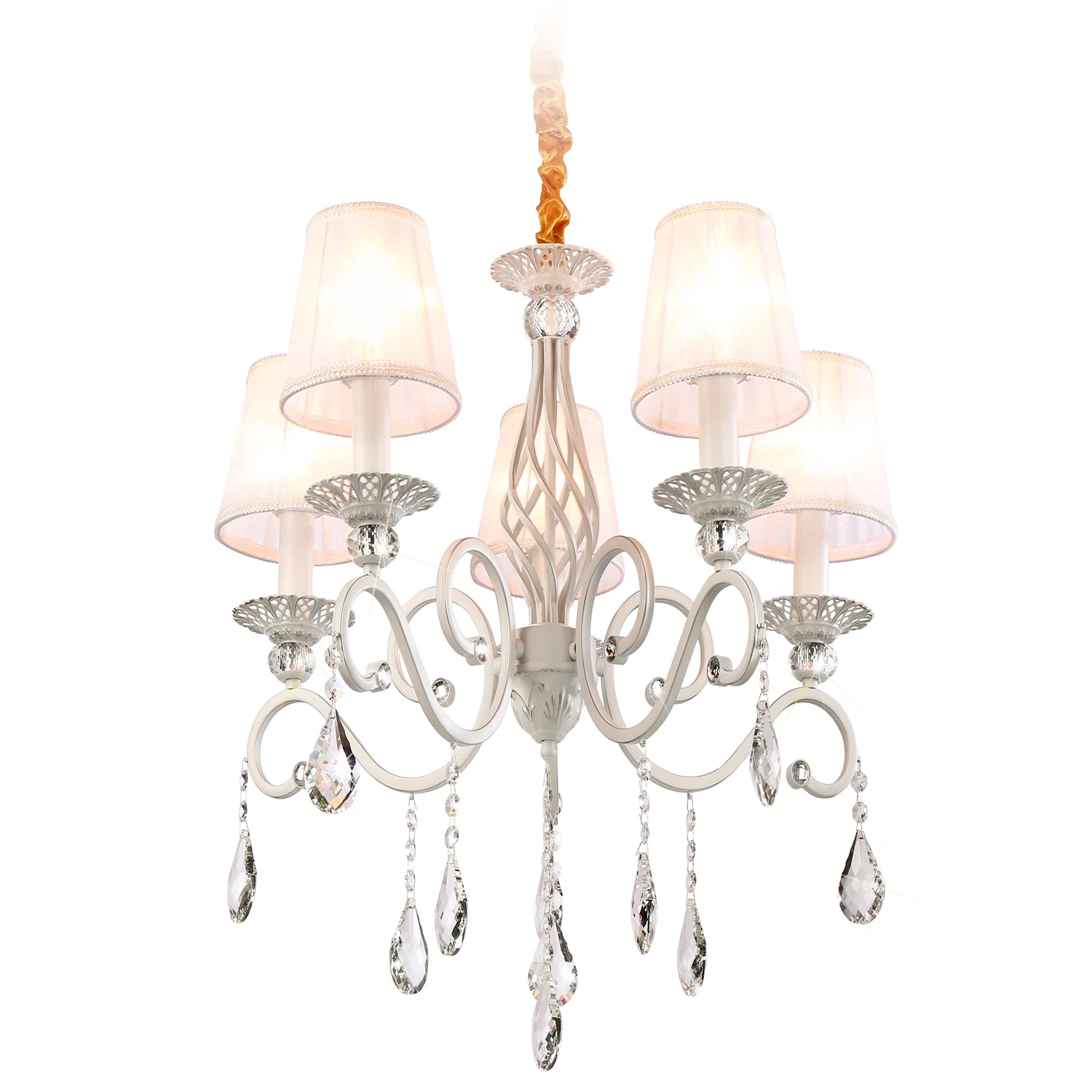 Изображение товара Подвесная люстра TR4547/5 Ambrella Light белая со стразами