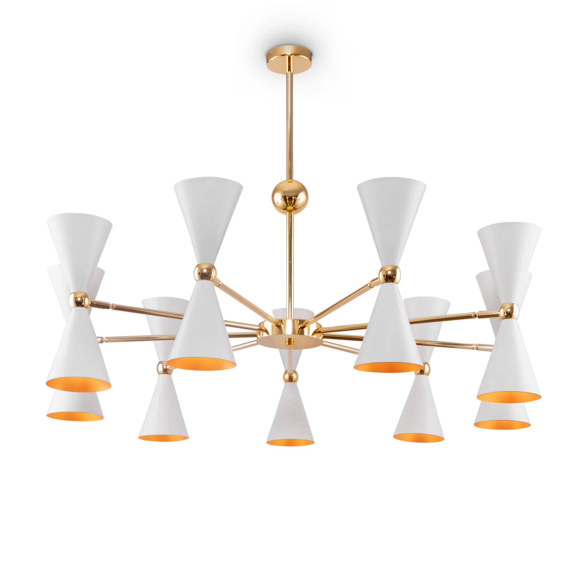 Изображение товара Люстра Maytoni Vesper MOD108PL-18WGwhite-золотая минимализм