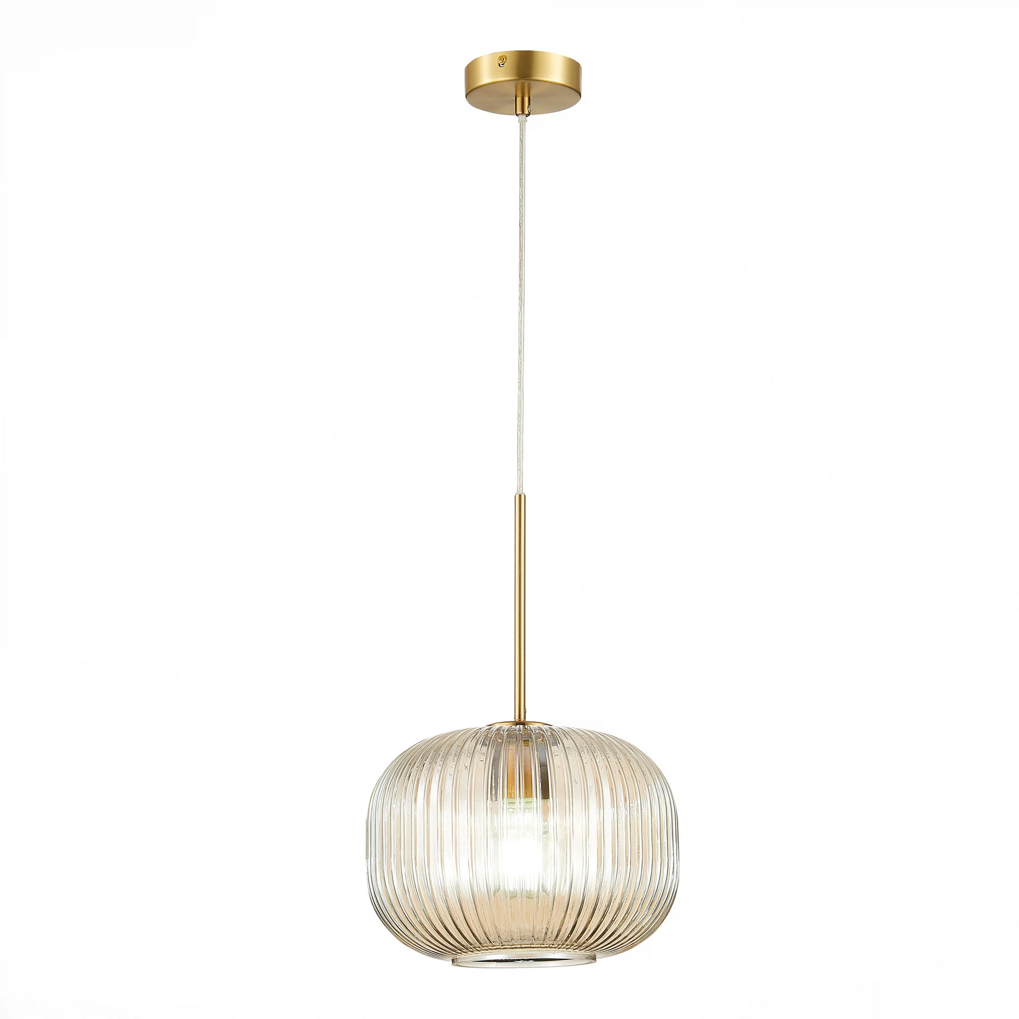 Изображение товара Подвесной светильник GRAN E27 с стеклянными плафонами и латунной арматурой