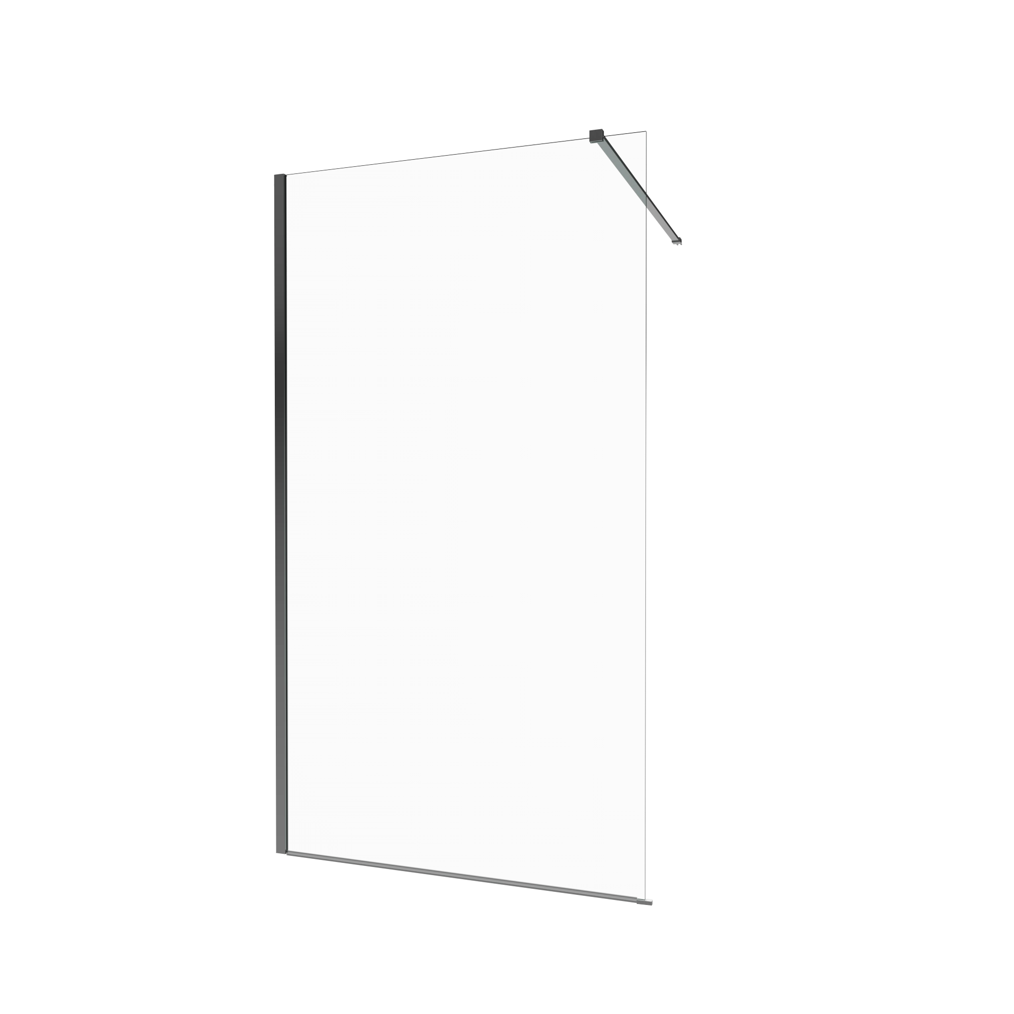 Изображение товара Душевая перегородка Triton Плано-Хром 100х200 для ванной стильное и надежное ограждение