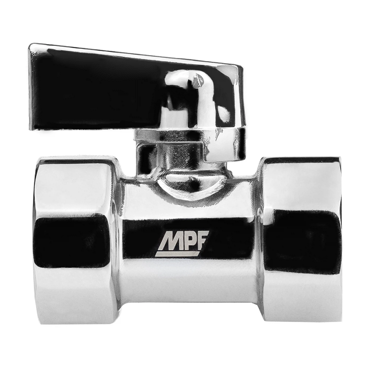 Изображение товара Кран мини 1/2" в/в ХРОМ-POLISH из латуни для бытовых систем