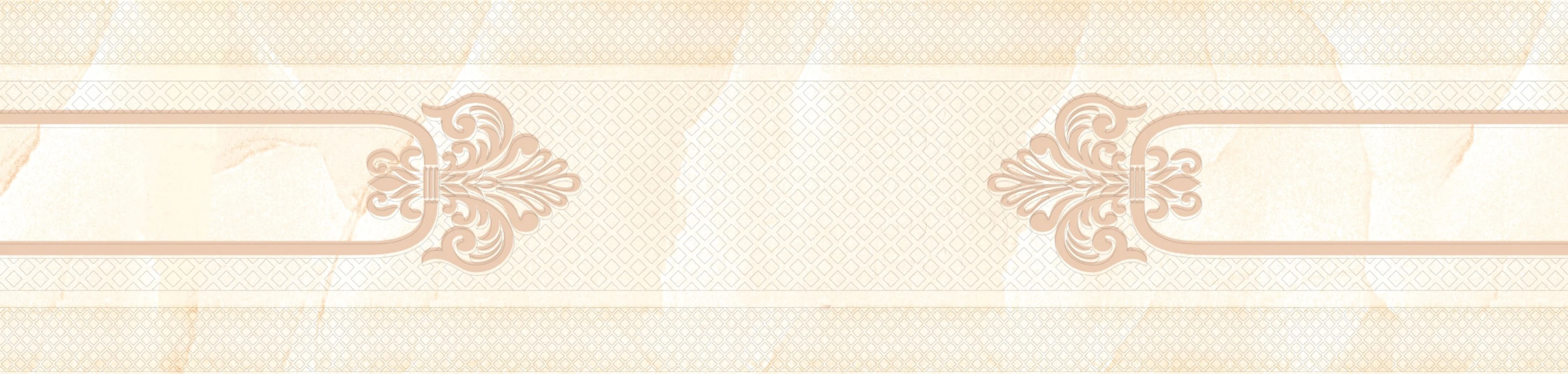 Изображение товара Керамический бордюр 601 Marbella бежевый для стен 30х7 см глянцевая