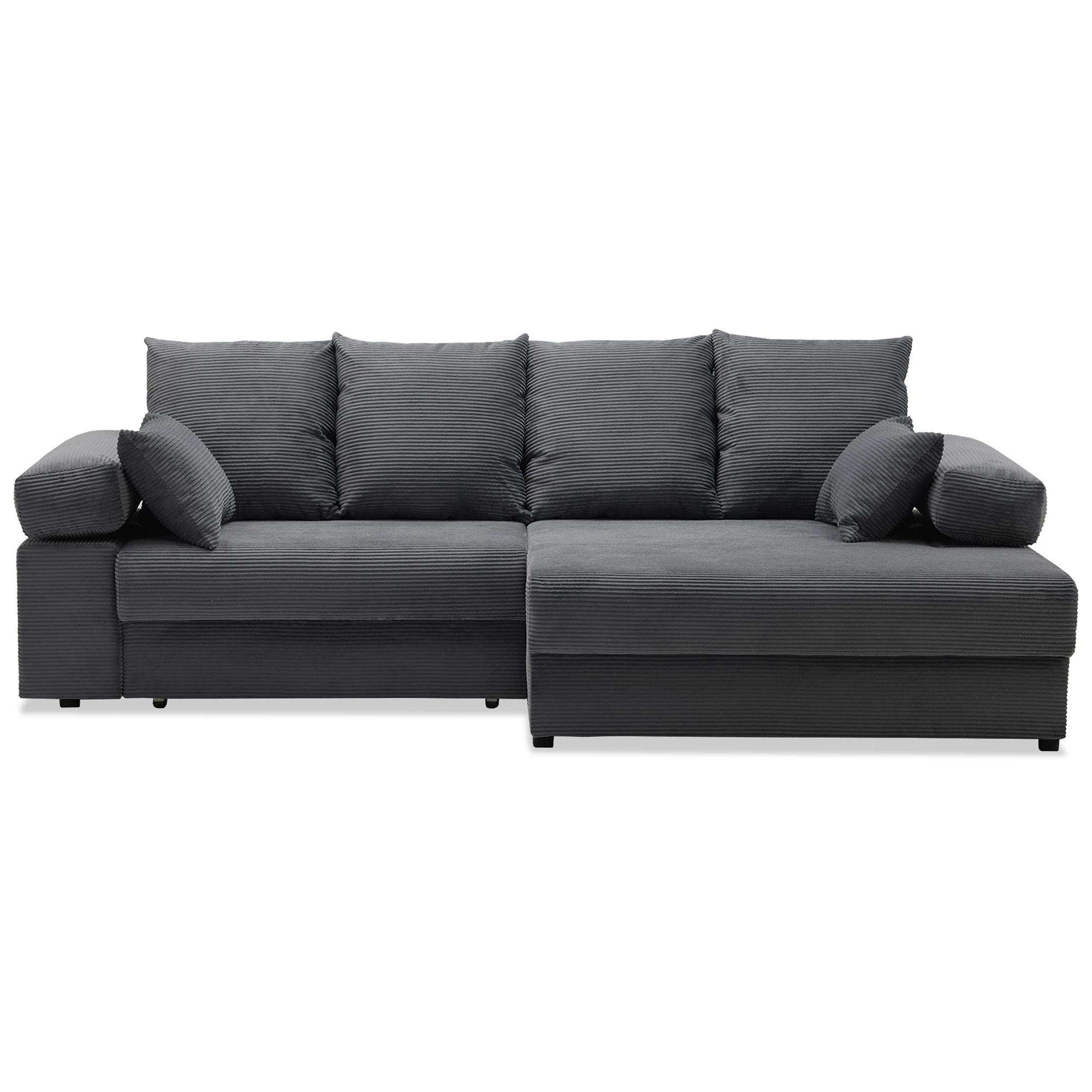 Изображение товара Угловой диван кровать Тайлин еврокнижка правый Cilium серый 250х157х90 см