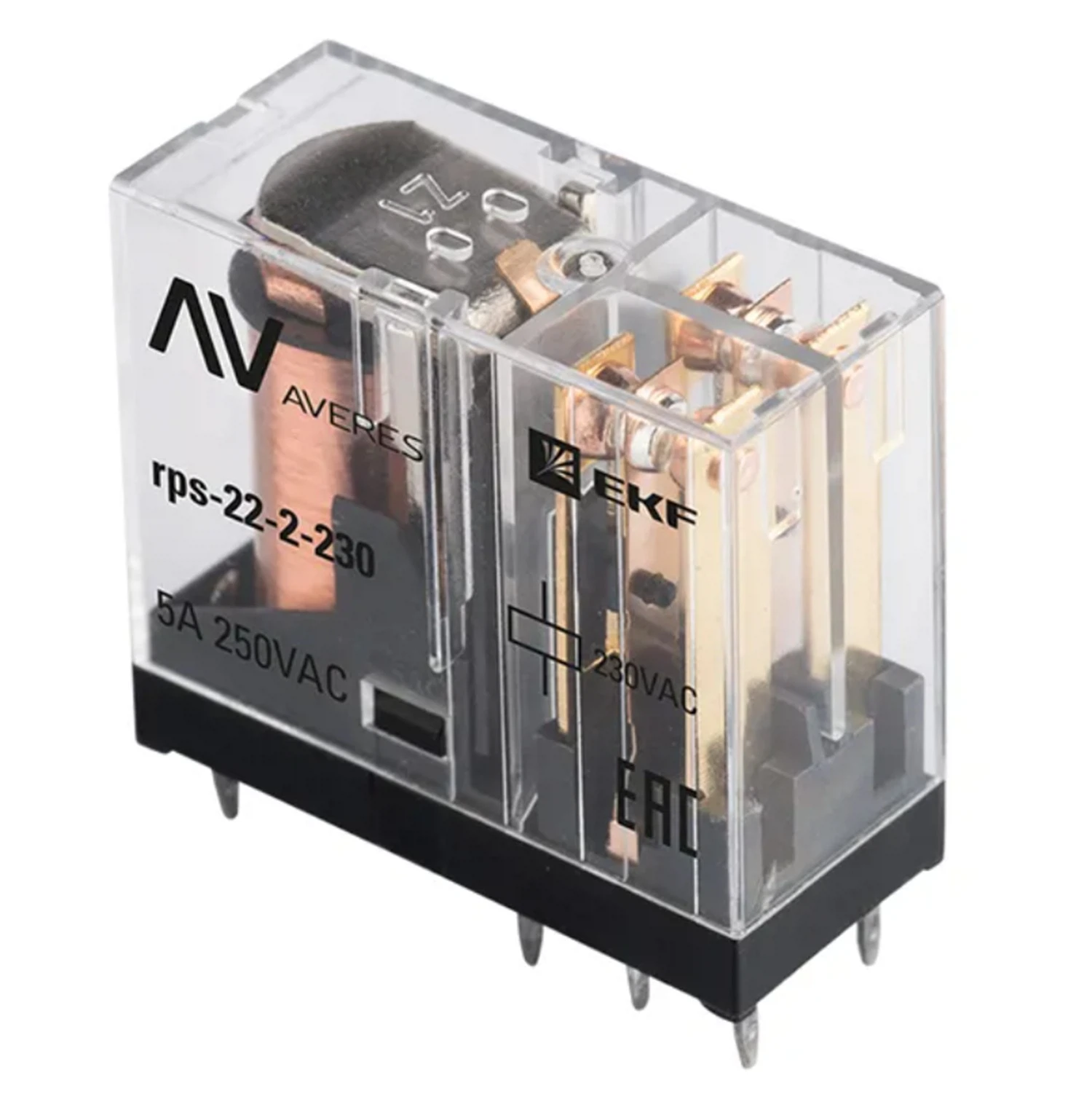 Изображение товара Реле промежуточное EKF Averes slim 22/2 5A 230В AC