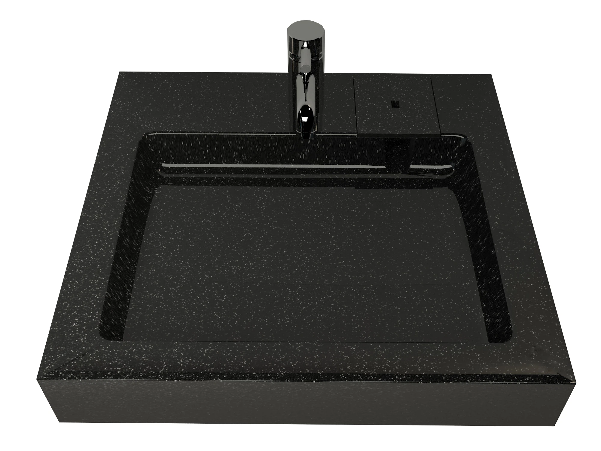 Изображение товара Раковина Stella Polar Солярис 60 черная на стиральную машину