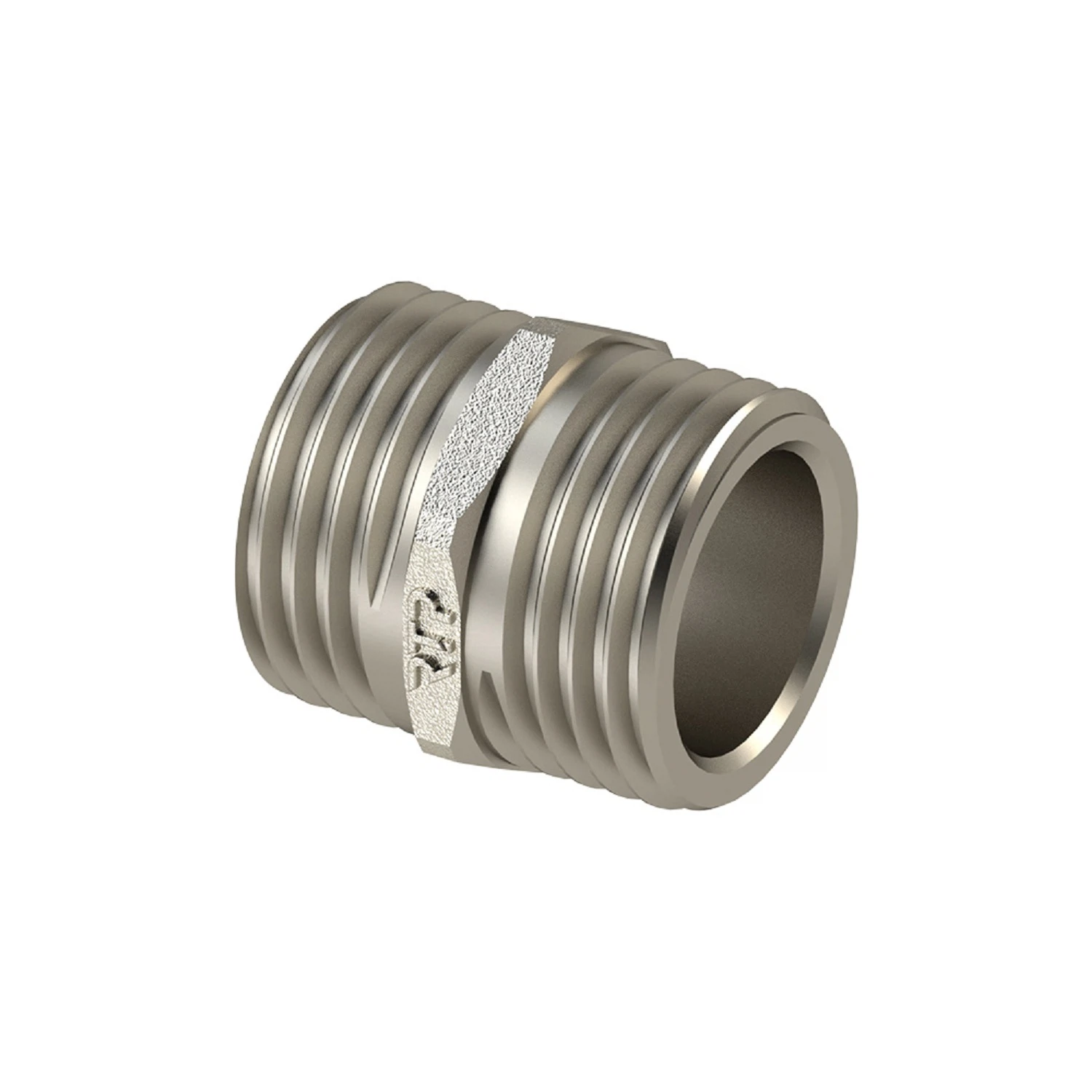 Изображение товара Ниппель латунь 1 наружная резьба никелированный для водопровода