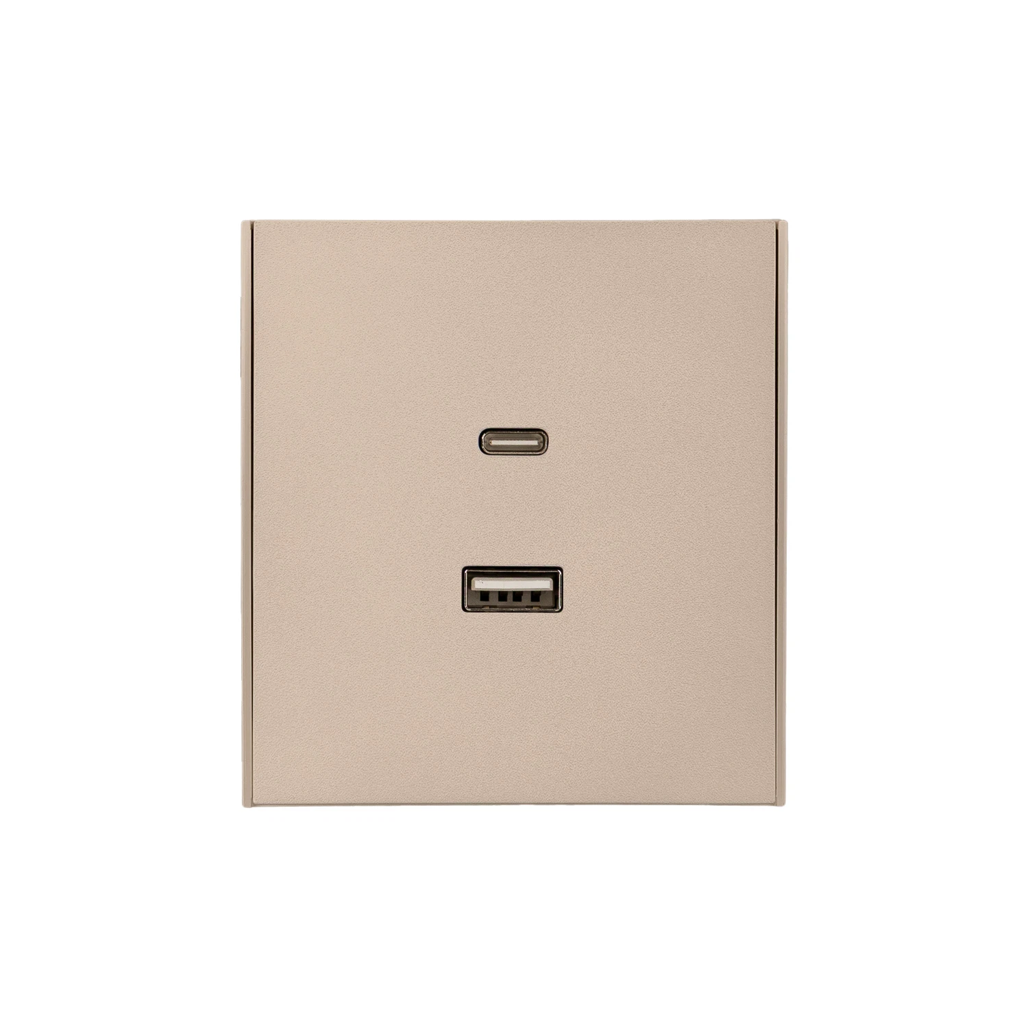 Изображение товара Розетка STRONG USB-A+Type-C 3А с функцией быстрой зарядки шелк KRANZ