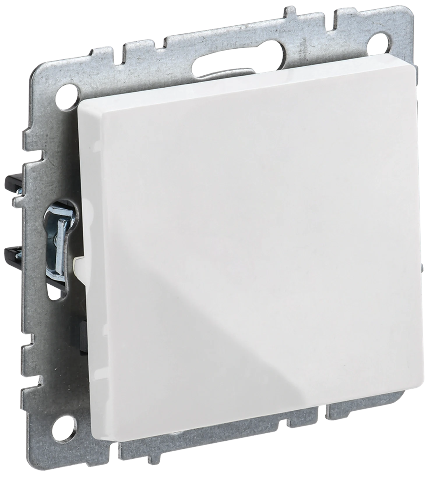 Изображение товара Выключатель IEK BRITE BASE Белый 1-кл самовозв 10А ВС10-1-4-БрБ.