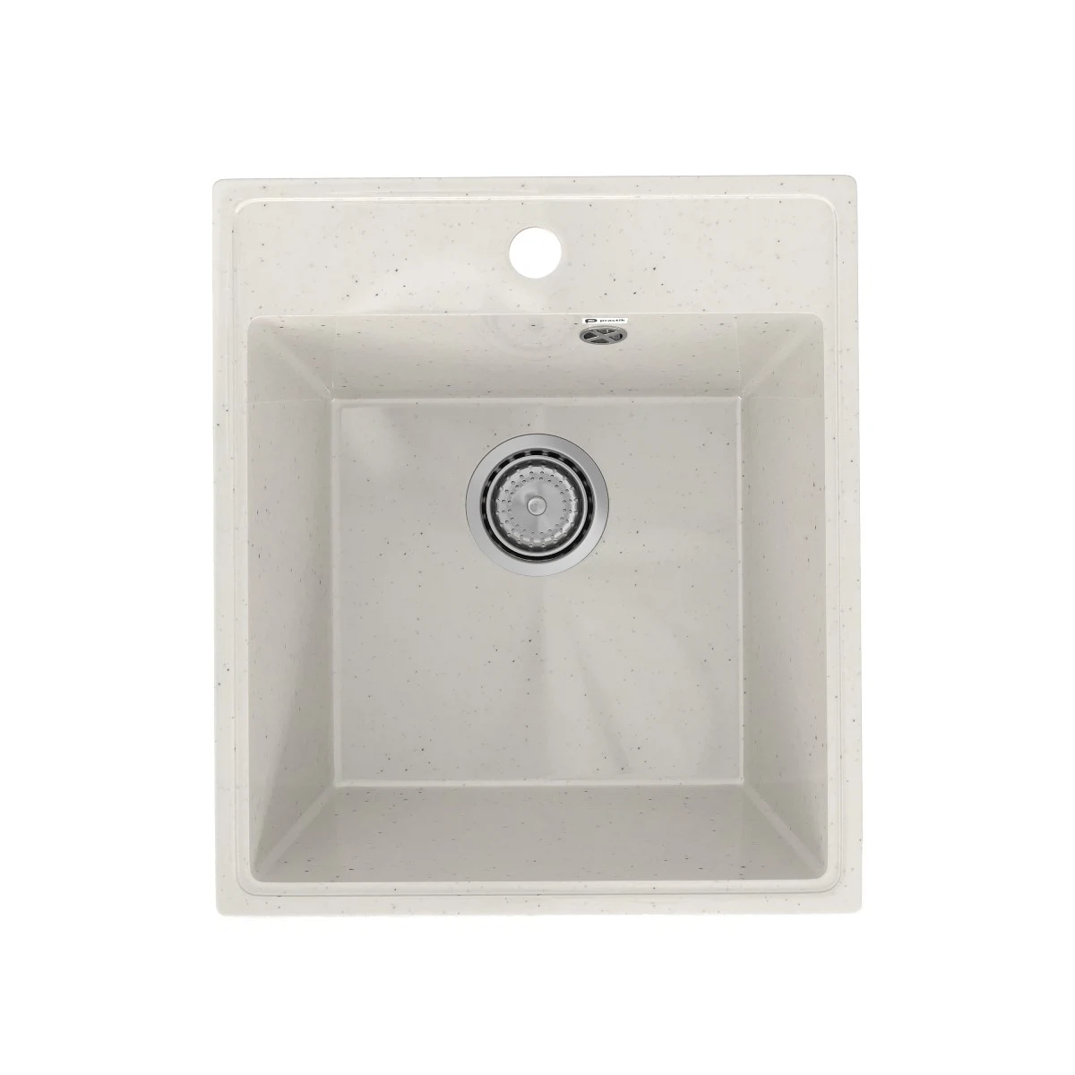 Изображение товара Кухонная мойка Practik PR-M-425-001 (без сифона), белый камень, искусственный камень