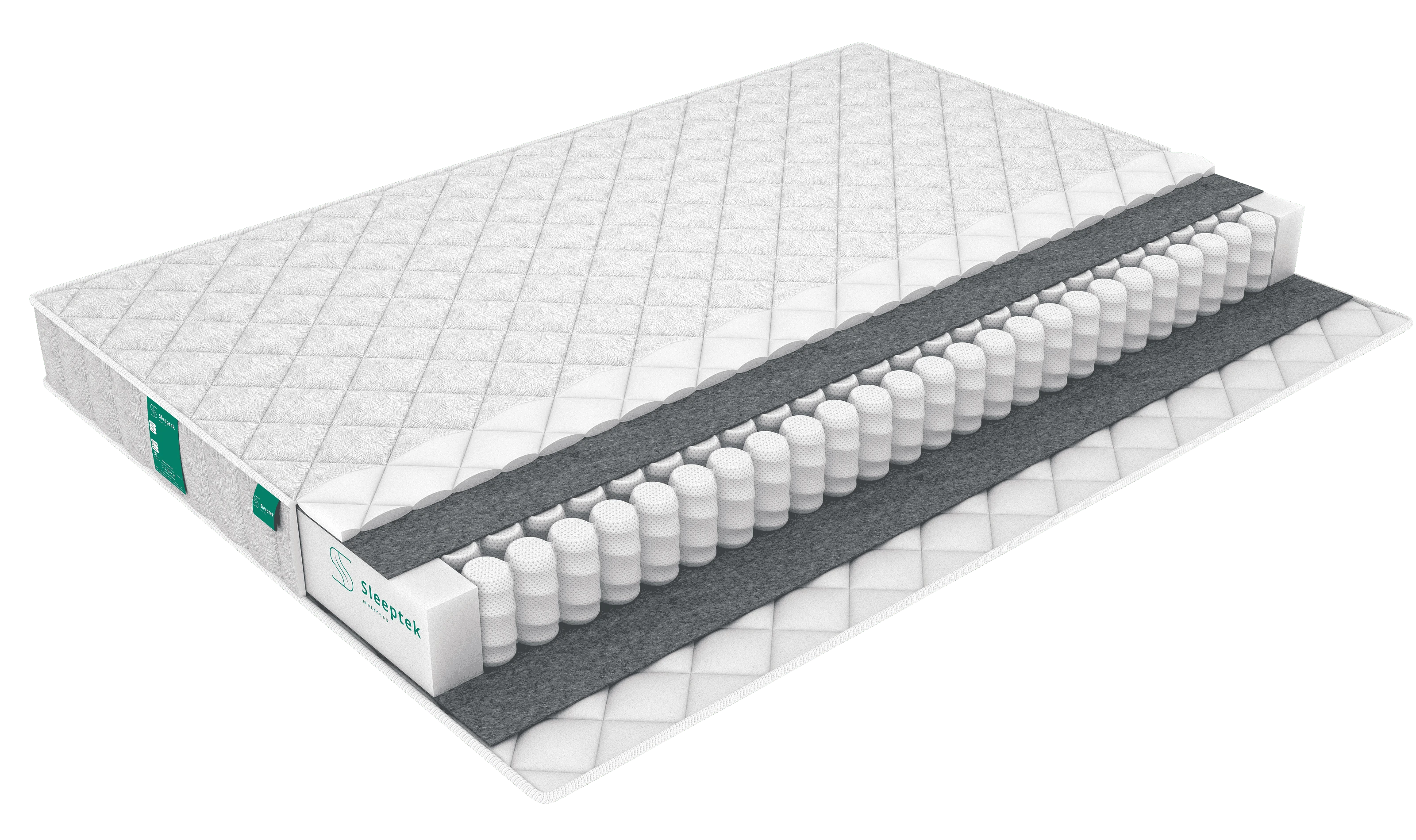 Изображение товара Матрас Sleeptek Simple 140х200 см с независимыми пружинами и термовойлоком