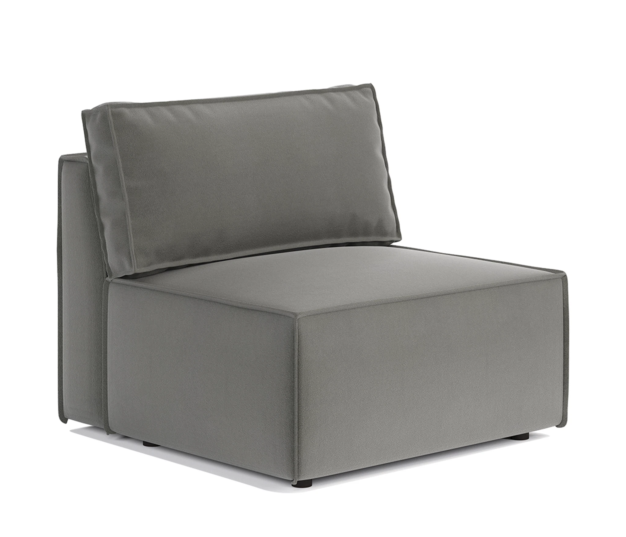 Изображение товара Модульный диван Шарм 25 велюр серый с независимым пружинным блоком