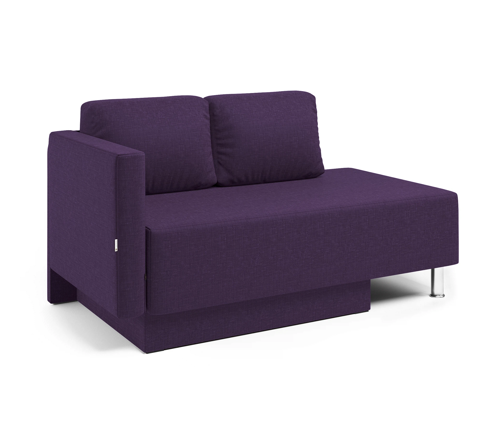 Изображение товара Кушетка Леон левый рогожка фиолетовый