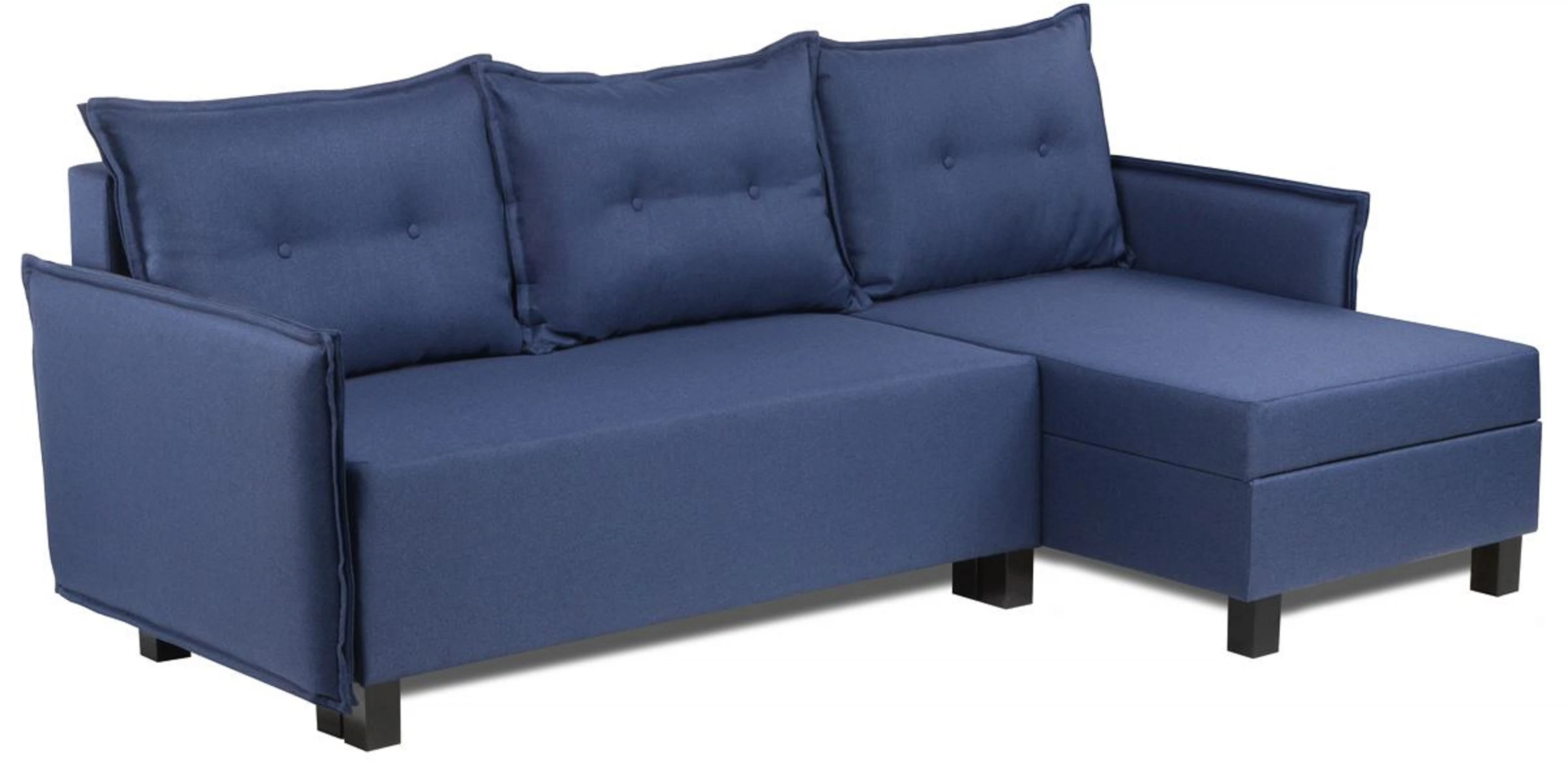 Изображение товара Угловой диван-кровать Киркас Malmo 79 (blue) с механизмом Тик-Так и ящиками