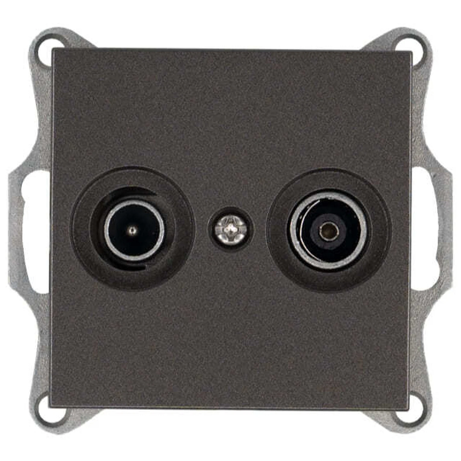 Изображение товара Розетка Jasmart G Мокко TV+FM проходная с накладкой