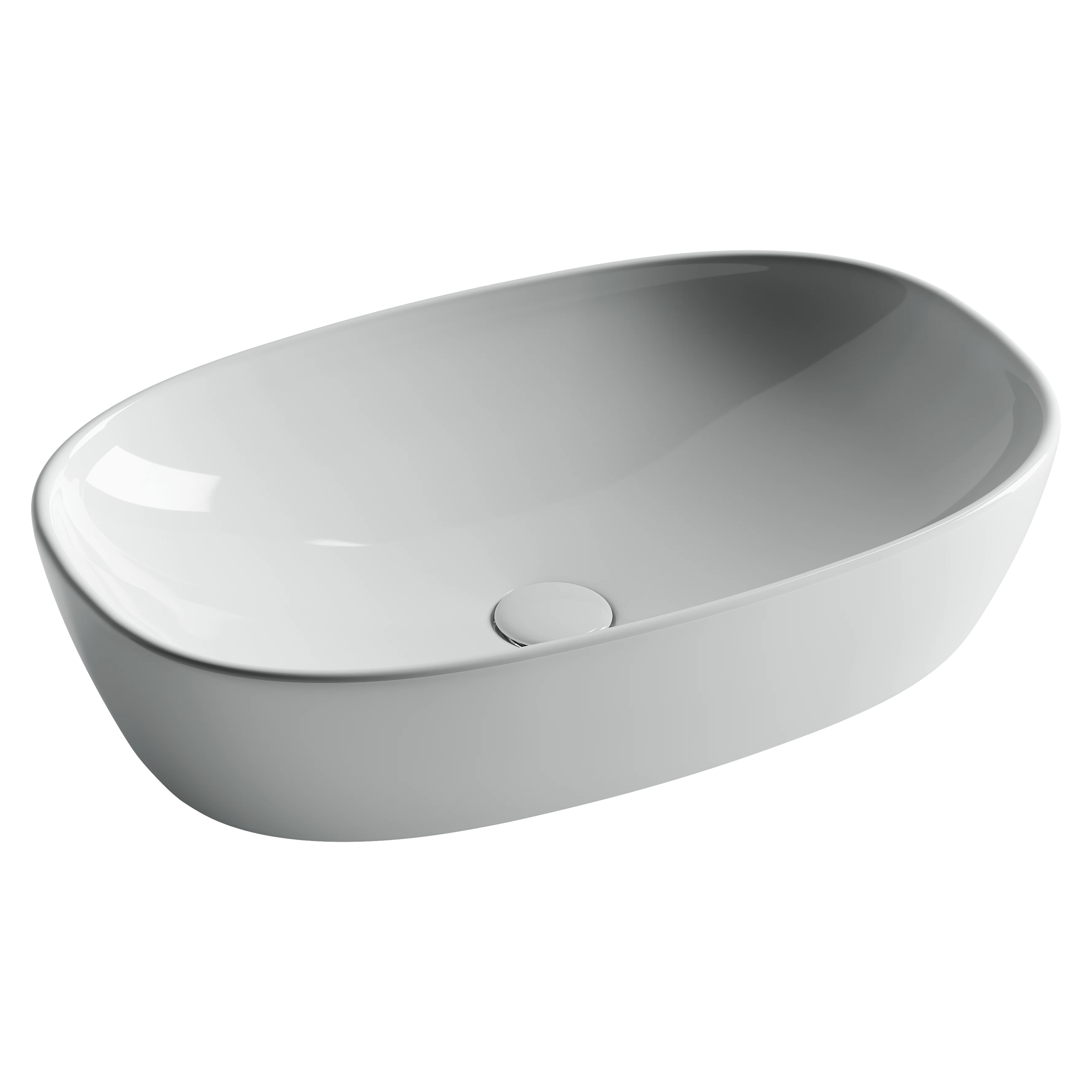 Изображение товара Умывальник накладной овальный Element 600x380x140мм Ceramica Nova