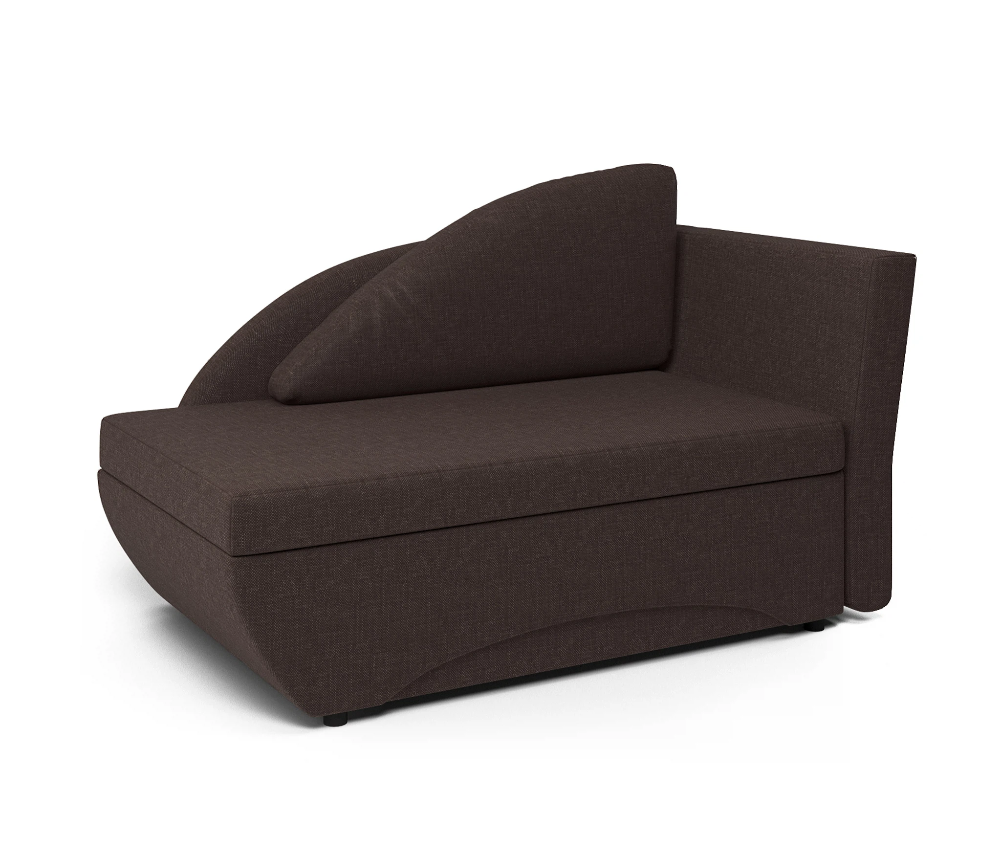 Изображение товара Кушетка Трио правый рогожка шоколад стильное и удобное решение для дома