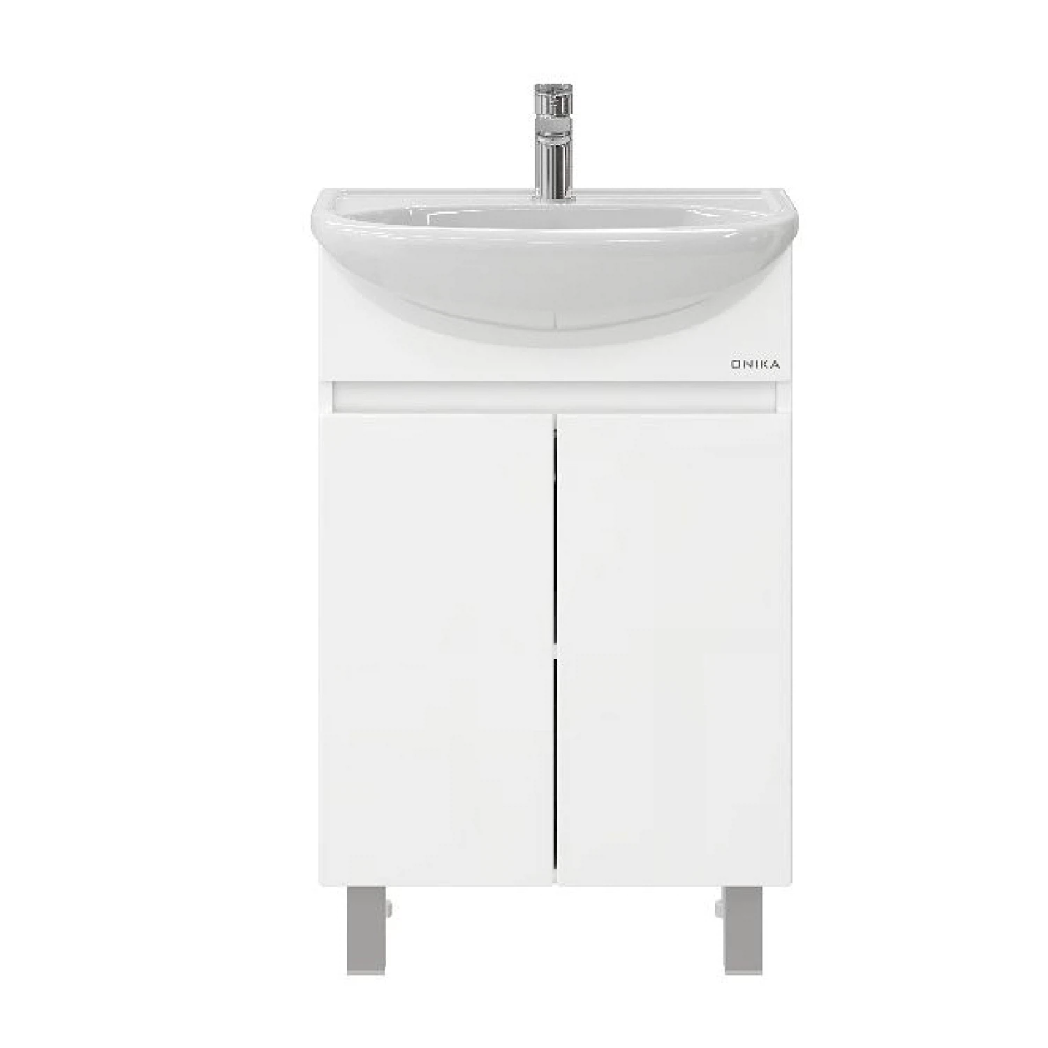 Изображение товара Тумба Onika Милтон 55 напольная, белая (ум. Уют 55)