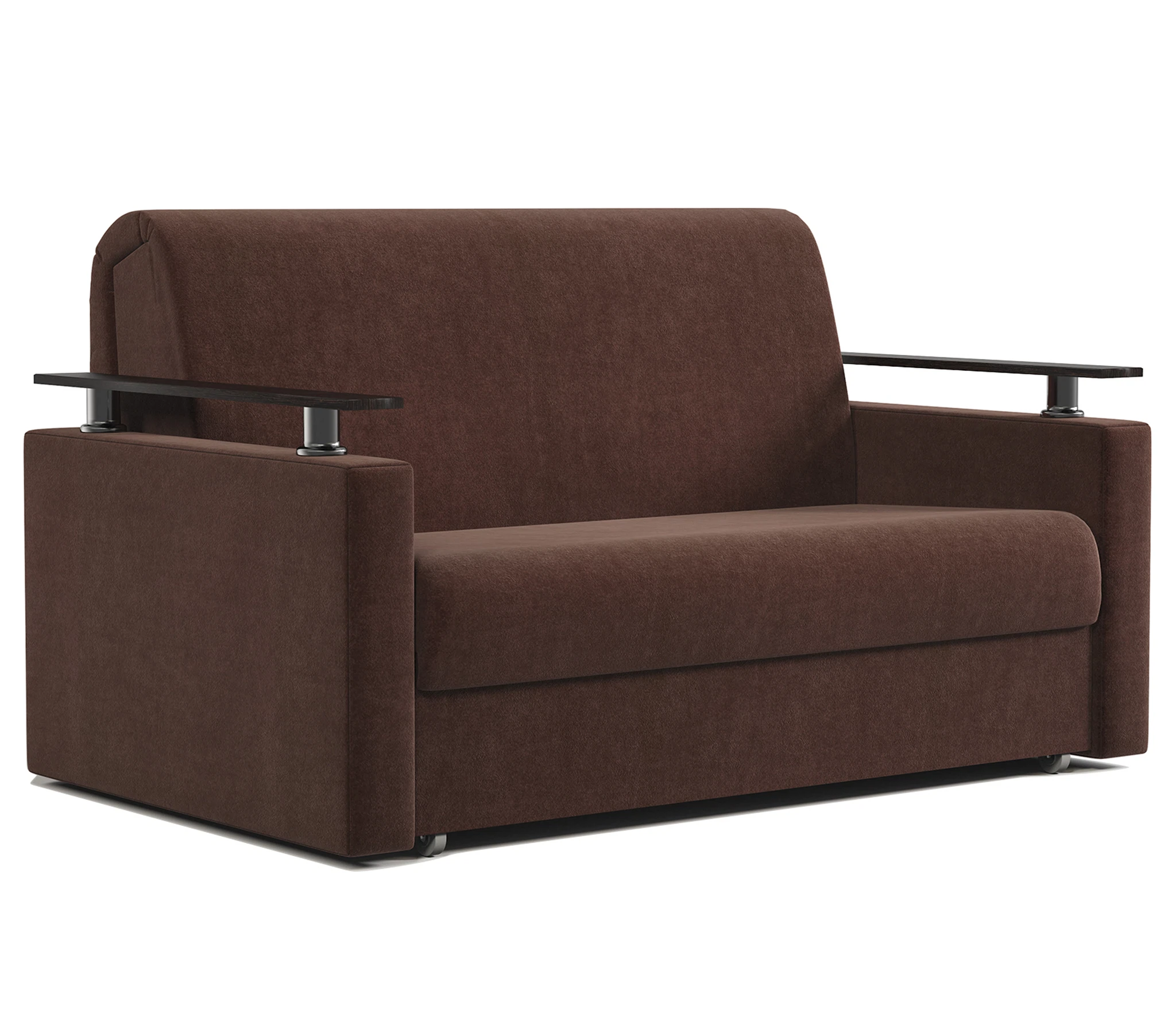 Изображение товара Диван-кровать Шарм 120 велюр Дрим шоколад