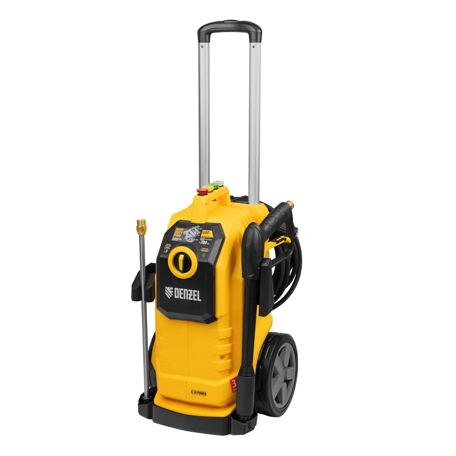 Изображение товара Моечная машина высокого давления Denzel K 50 Power 150 бар 600 л/ч 2100 Вт