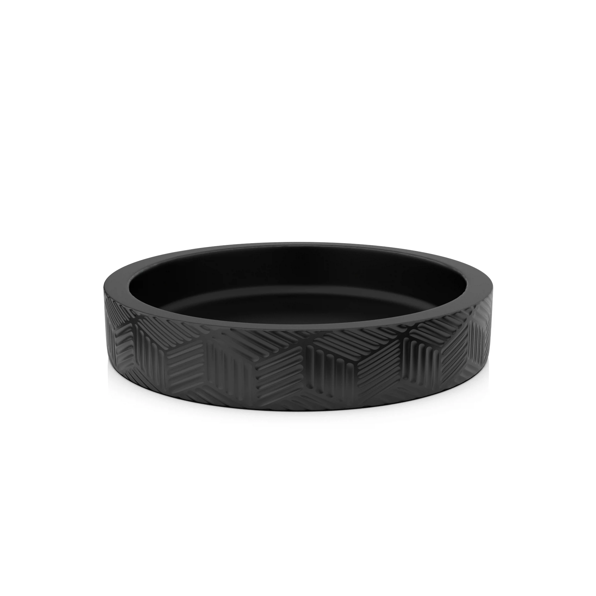 Изображение товара Настольная мыльница DELICATE BLACK из полирезина для ванной и кухни