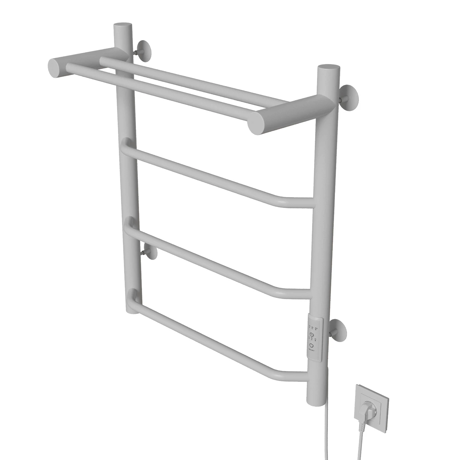Изображение товара Электрический полотенцесушитель Mixline MIRA 60x50 с таймером и полкой белый