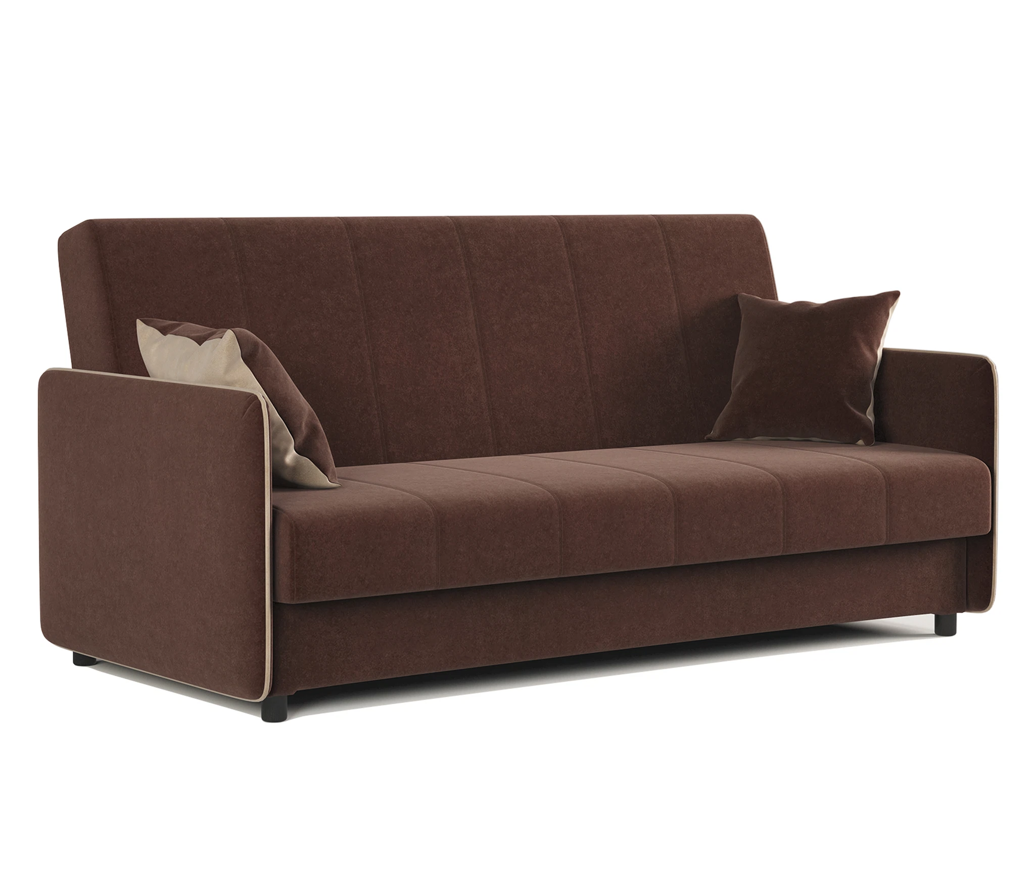 Изображение товара Диван-книжка Стиль 120 Велюр Дрим Шоколад 200х90х90 мм