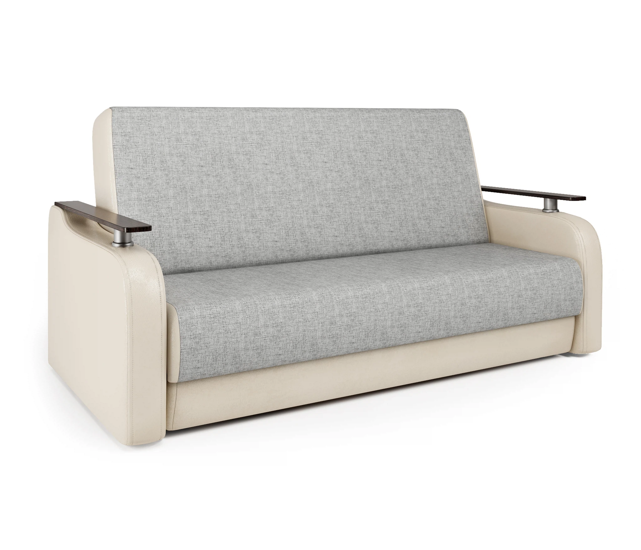 Изображение товара Диван-книжка Грант Д 120 экокожа беж и серый шенилл