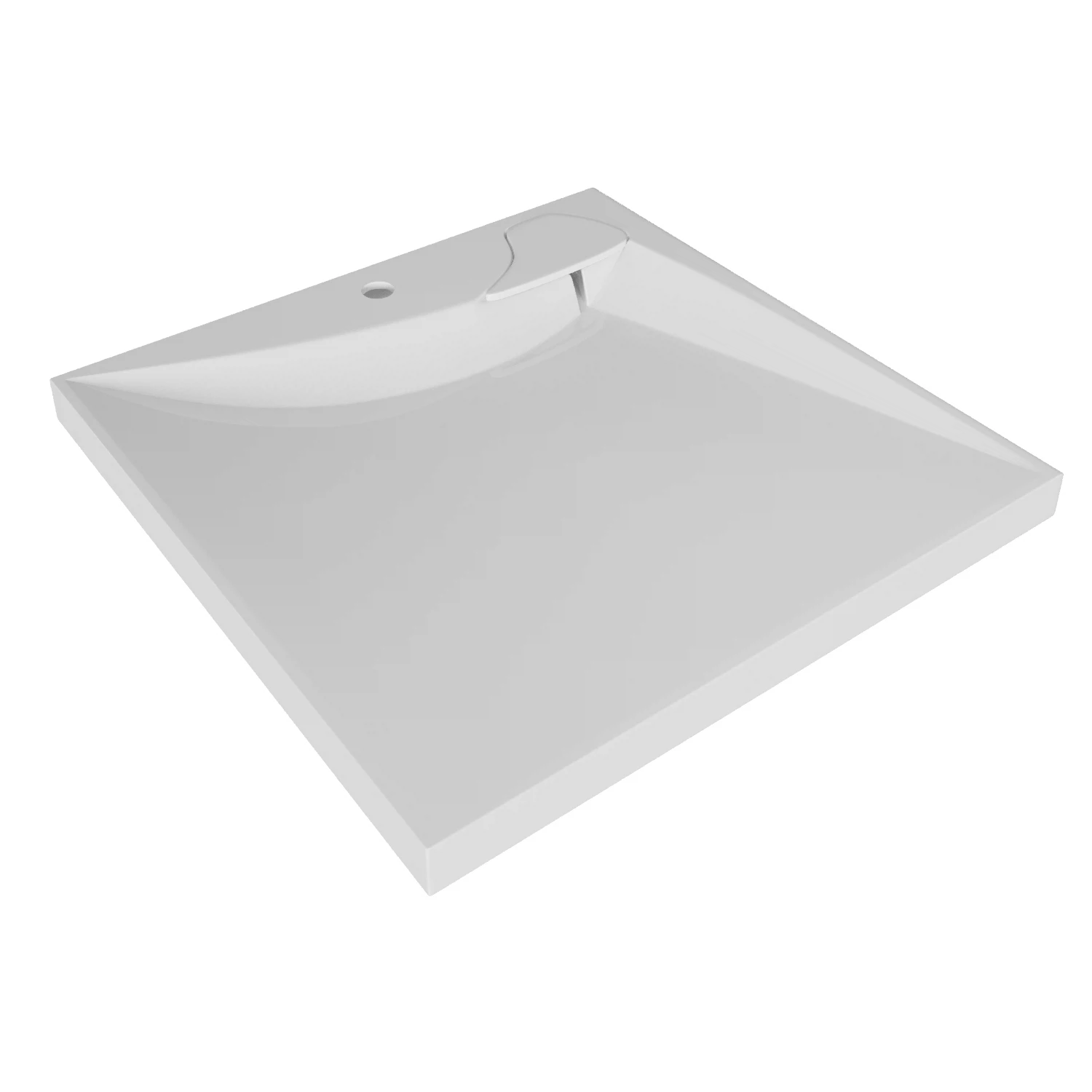 Изображение товара Раковина над стиральной машиной Mixline 60x60 см искусственный мрамор белая