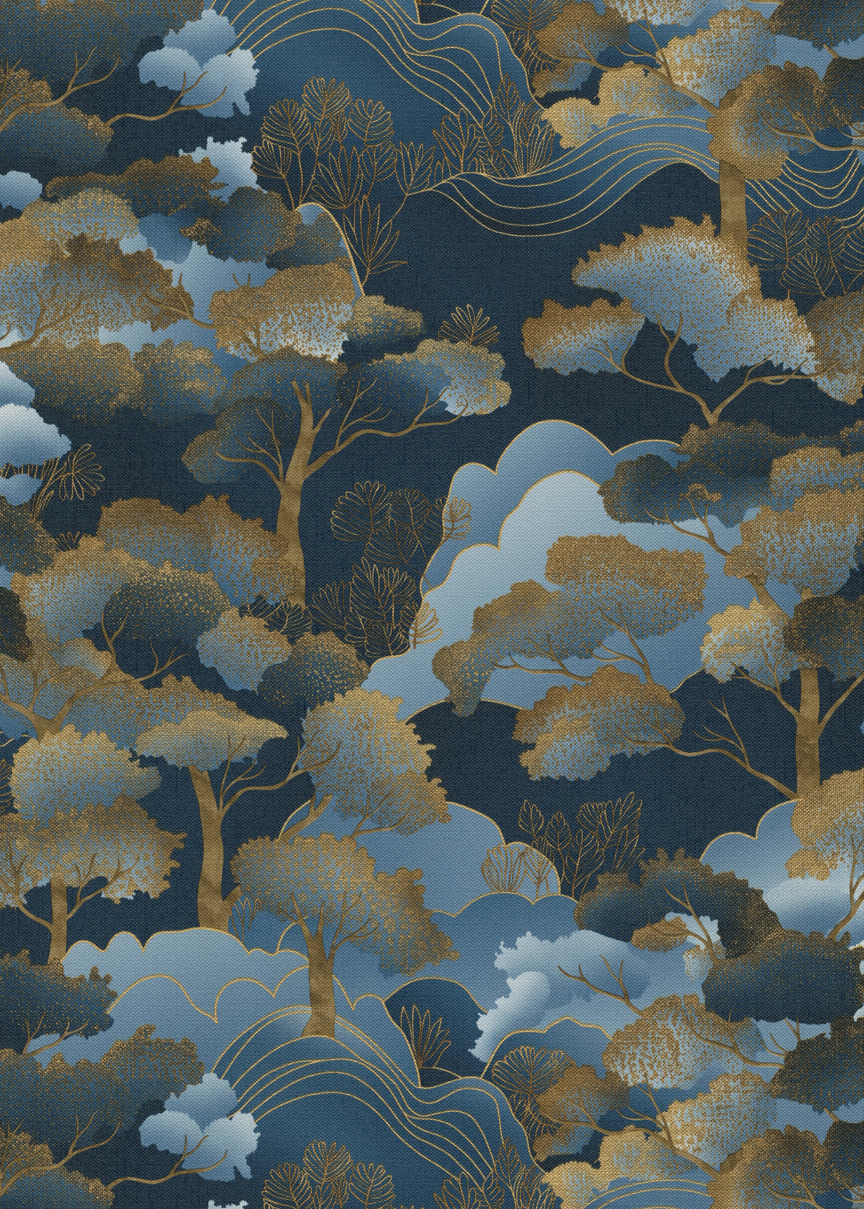 Изображение товара Обои виниловые Erismann Elle 4 синий,10,06*1,06м., ER12221-08