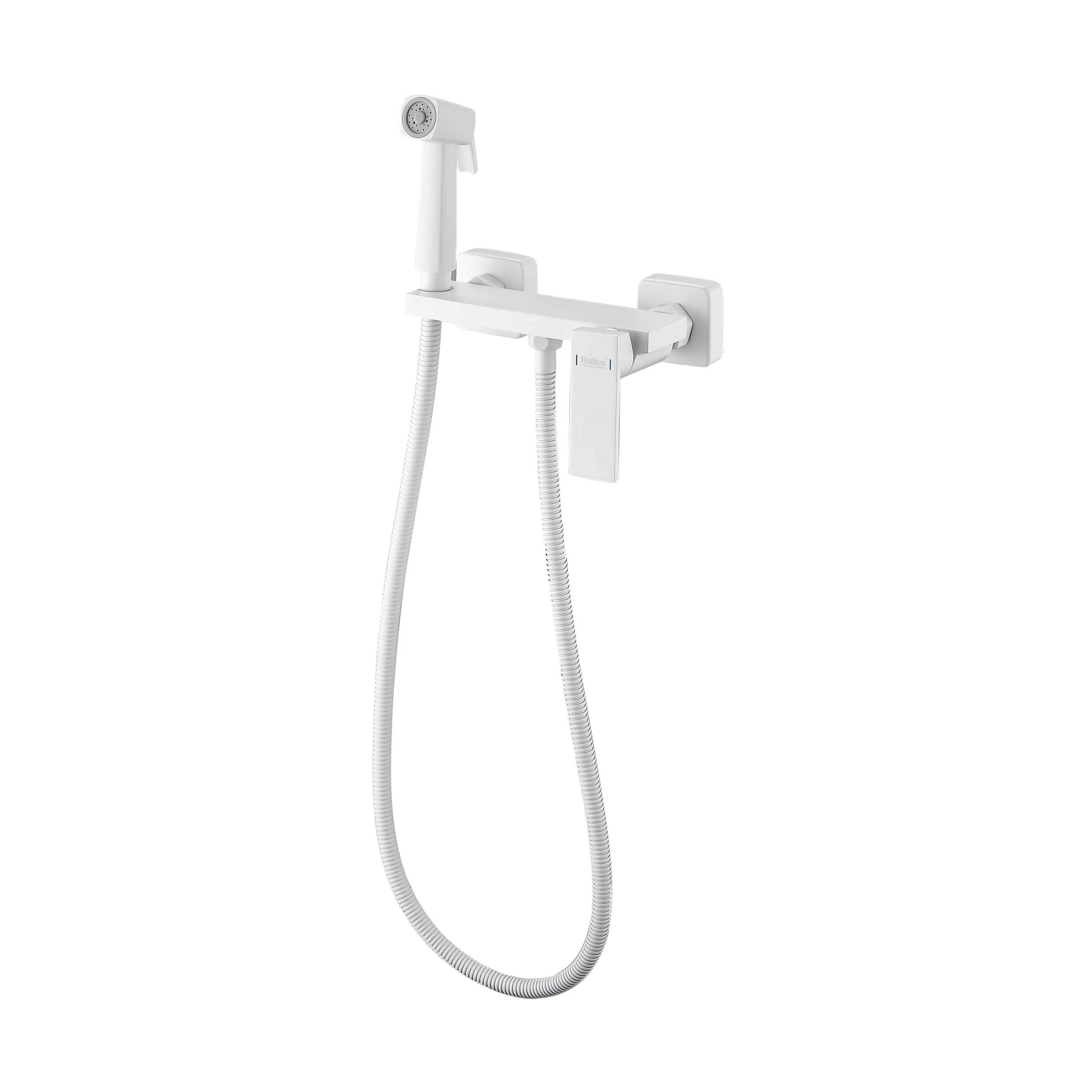 Изображение товара Гигиенический душ Haiba HB5517-8, белый, латунь, 120 см шланг