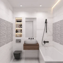 Плитка настенная Eurotile Beresta white белый, 60*30, 1,62м2, 4810839050185