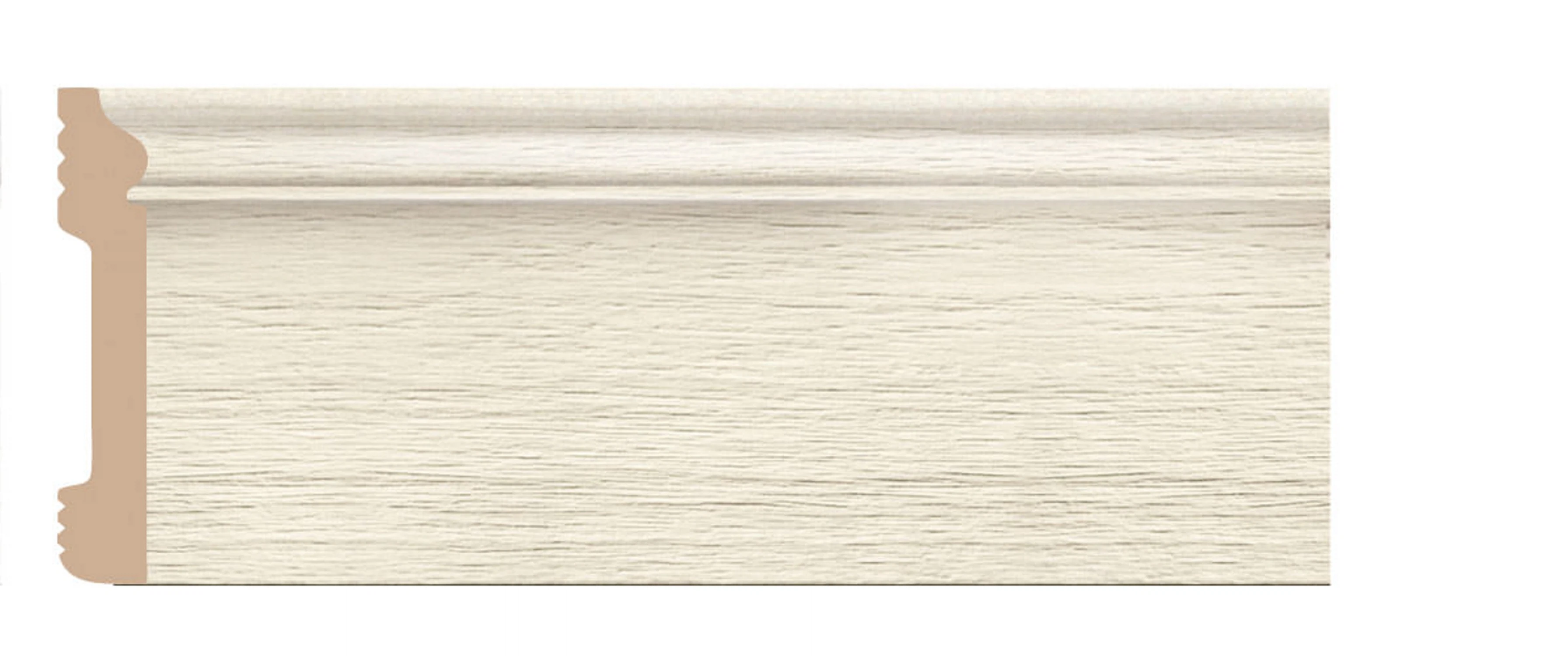 Изображение товара Напольный плинтус 79х13х2400 Лиственница из полистирола с кабель-каналом