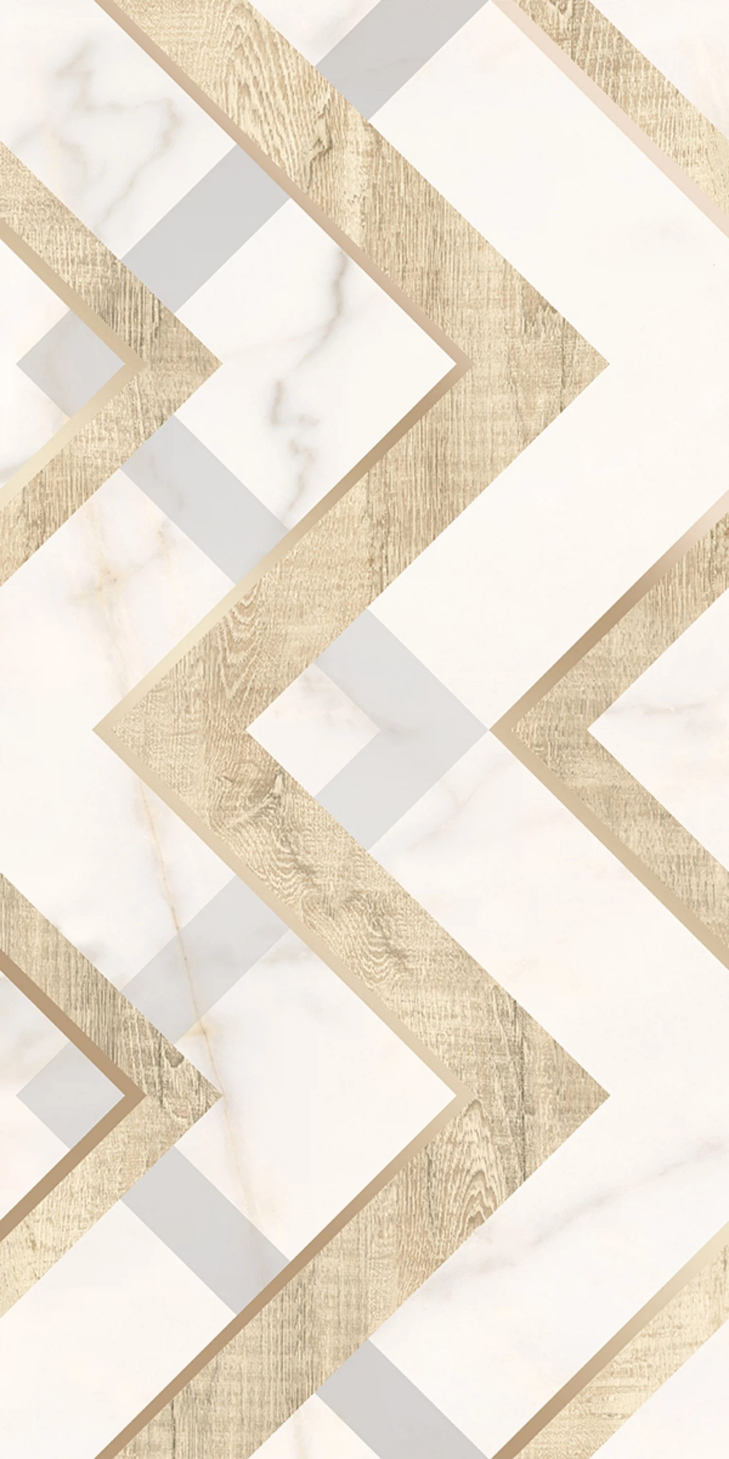 Изображение товара Декор для стен APULIA ORO GEOMETRIA 31,5x63 см керамика Azori
