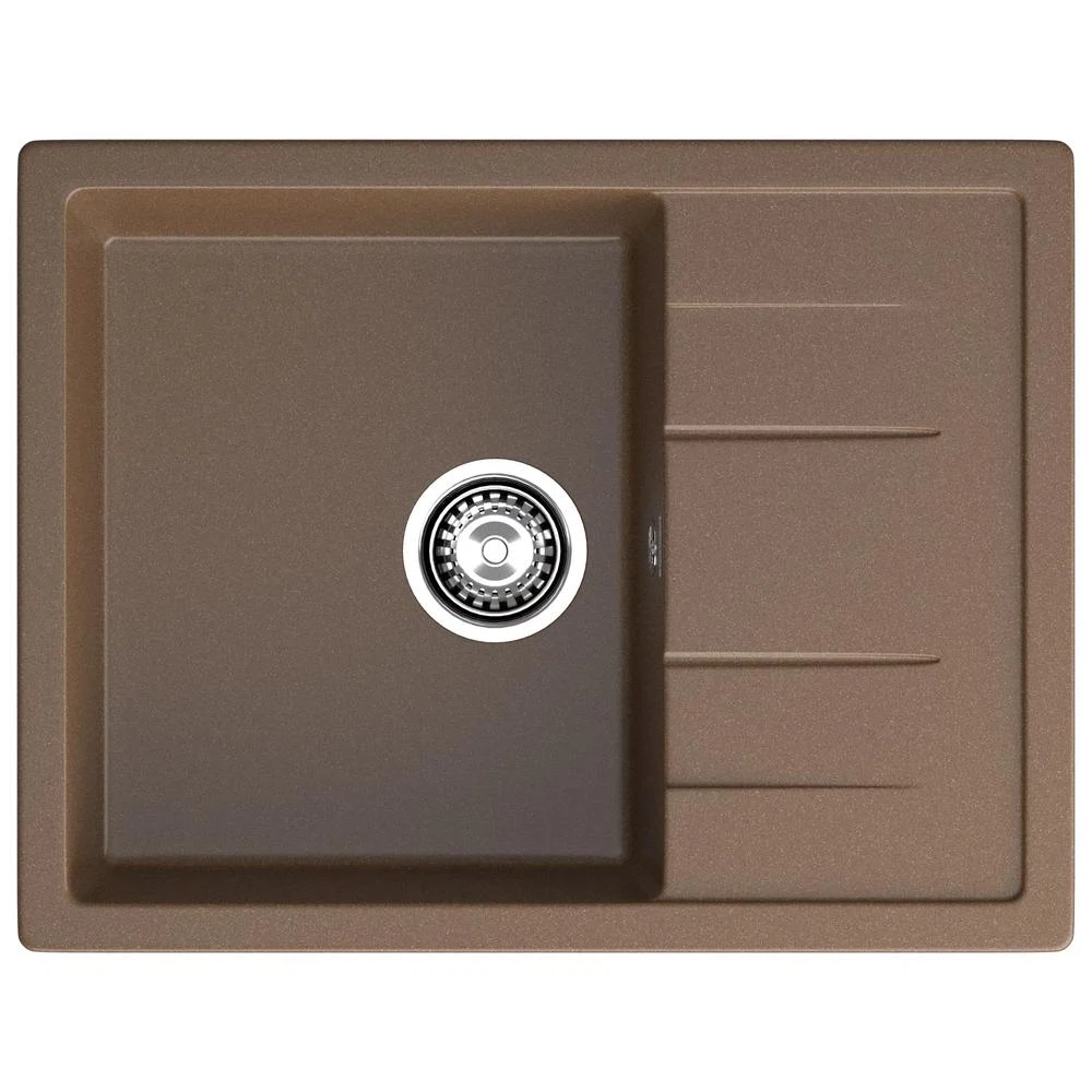 Изображение товара Кухонная мойка GranFest QUADRO 650L, терракот, искусственный мрамор