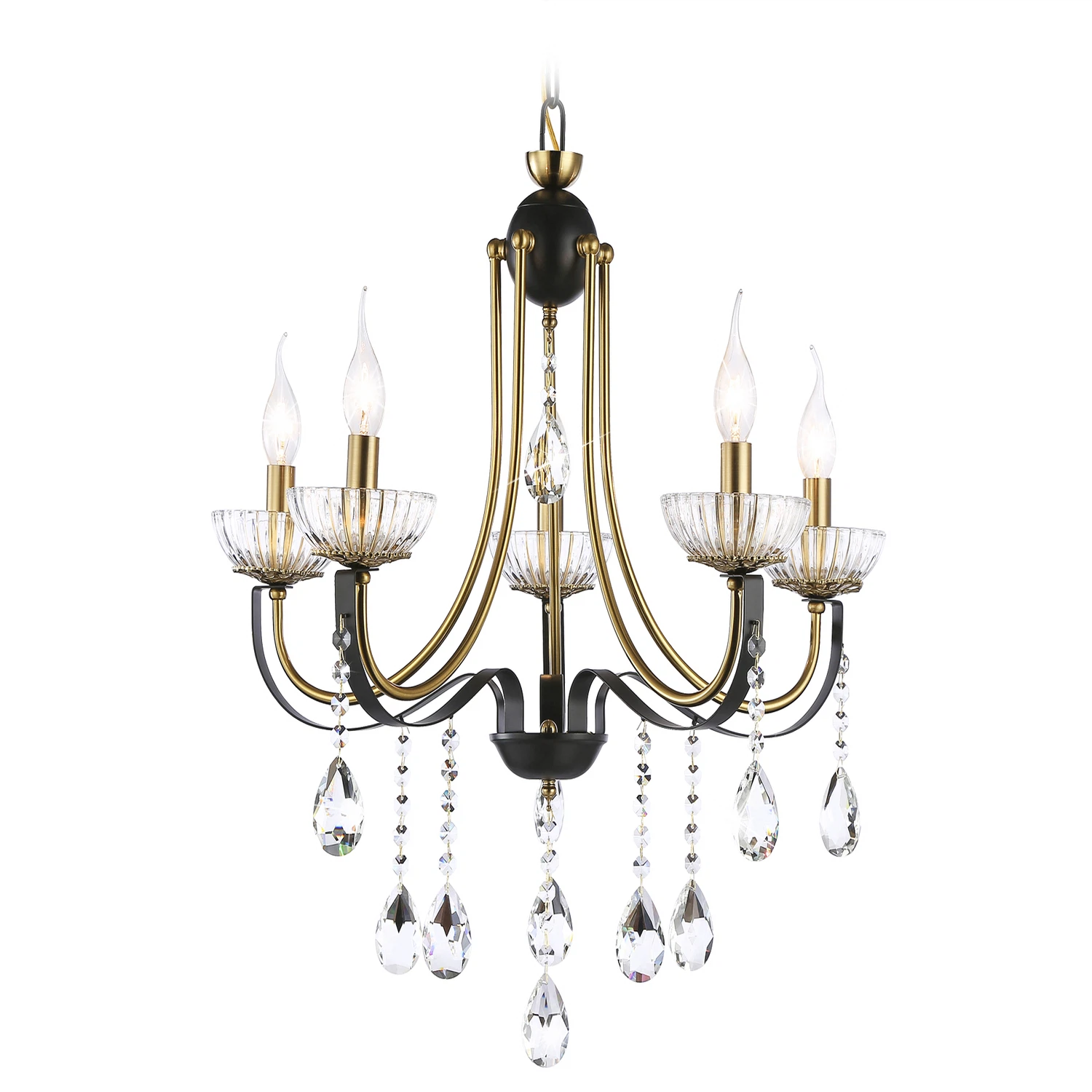 Изображение товара Люстра подвесная AMBRELLA LIGHT 5 ламп, 40Вт, IP20 Черный TR4952