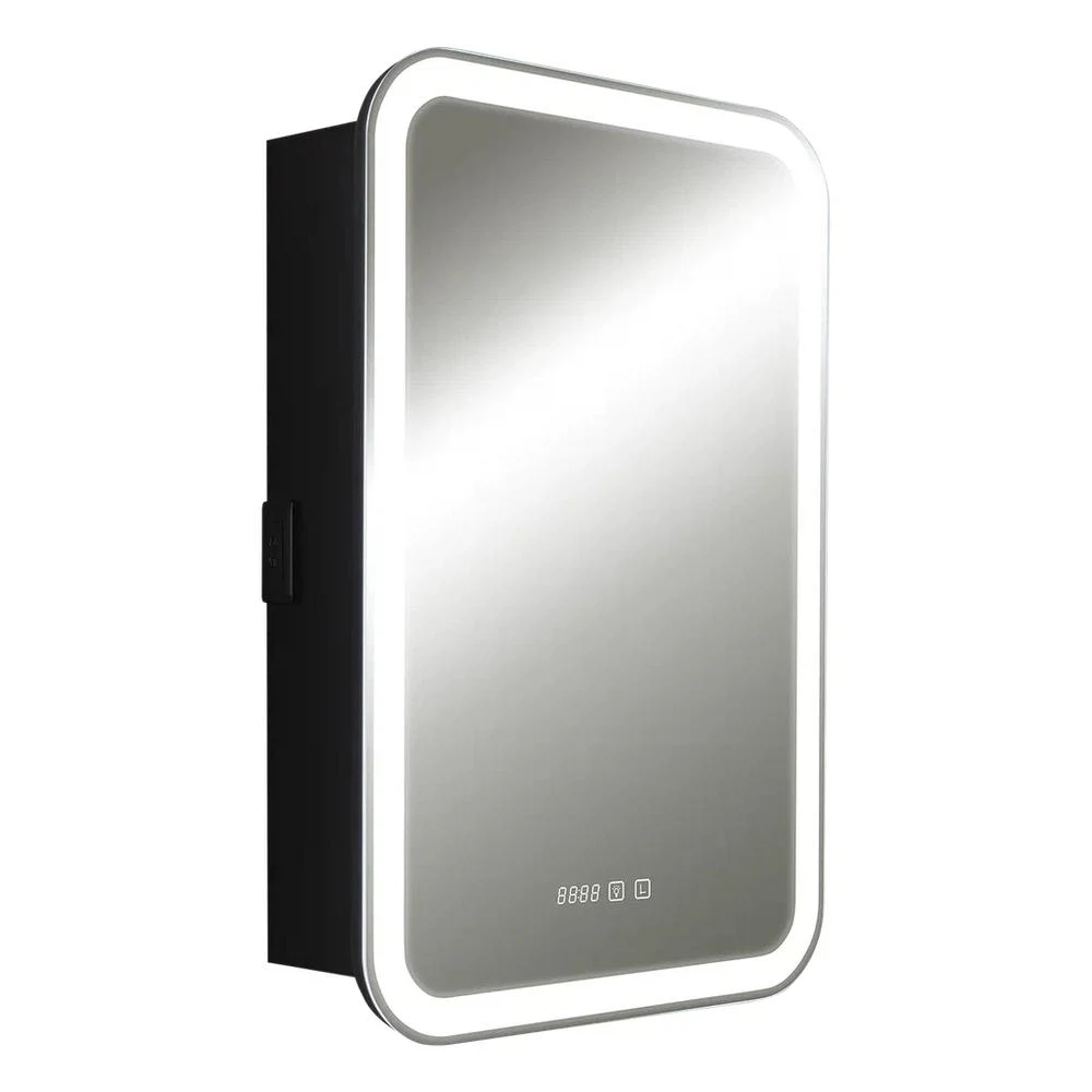 Изображение товара Зеркало-шкаф Silver Mirrors Фиджи BLACK 50 с LED-подсветкой