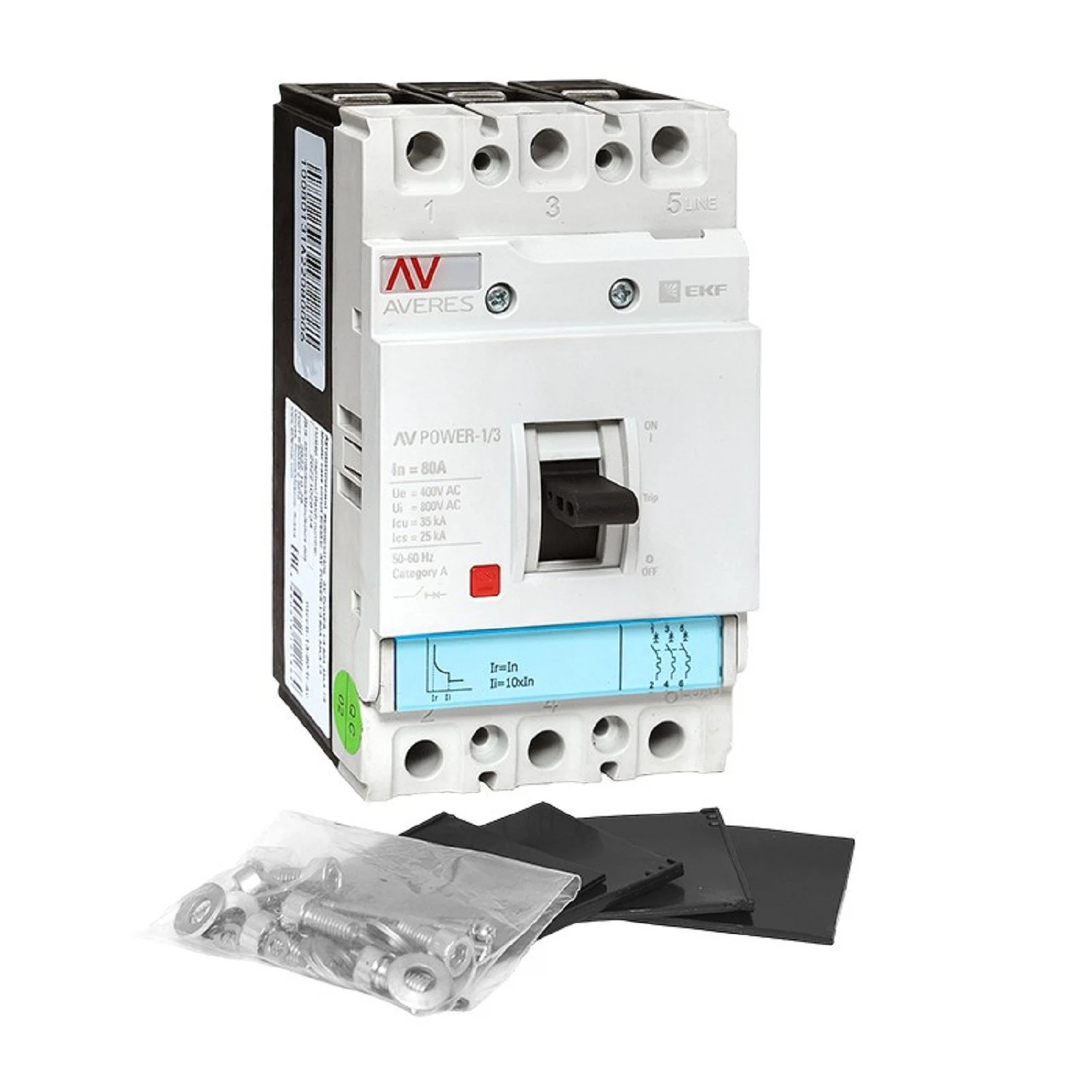 Изображение товара EKF Averes Автоматический выключатель AV POWER-1/3 80А 35kA TR