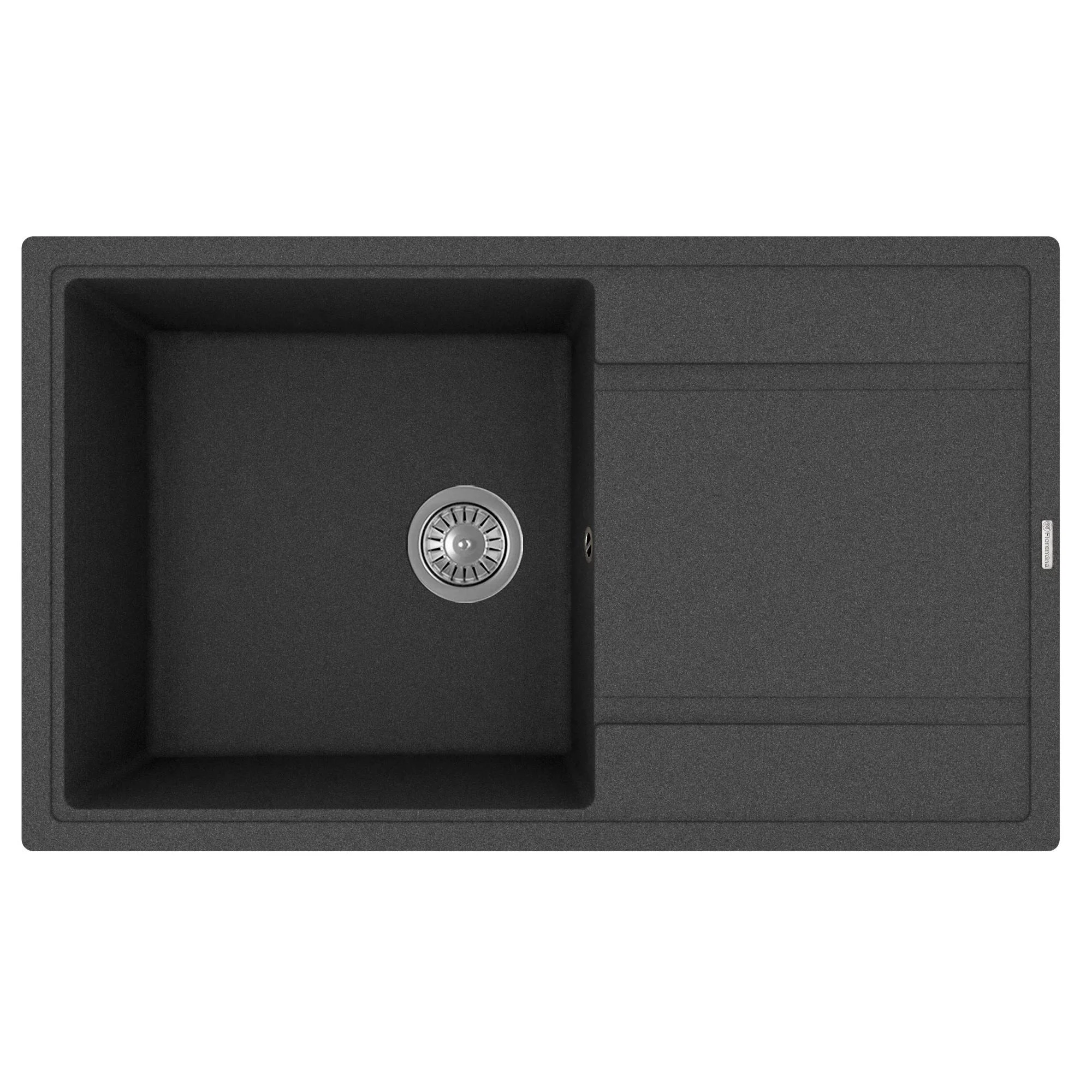 Изображение товара Кухонная мойка Florentina ЛИПСИ 20.130.D0860.102, черный, кварц