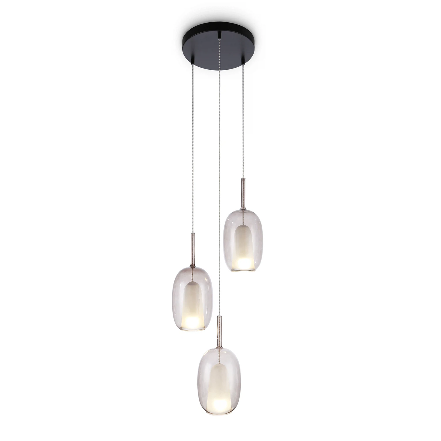 Изображение товара Подвесной светильник Ambrella Light LH11156 с стеклянными плафонами и регулируемой высотой