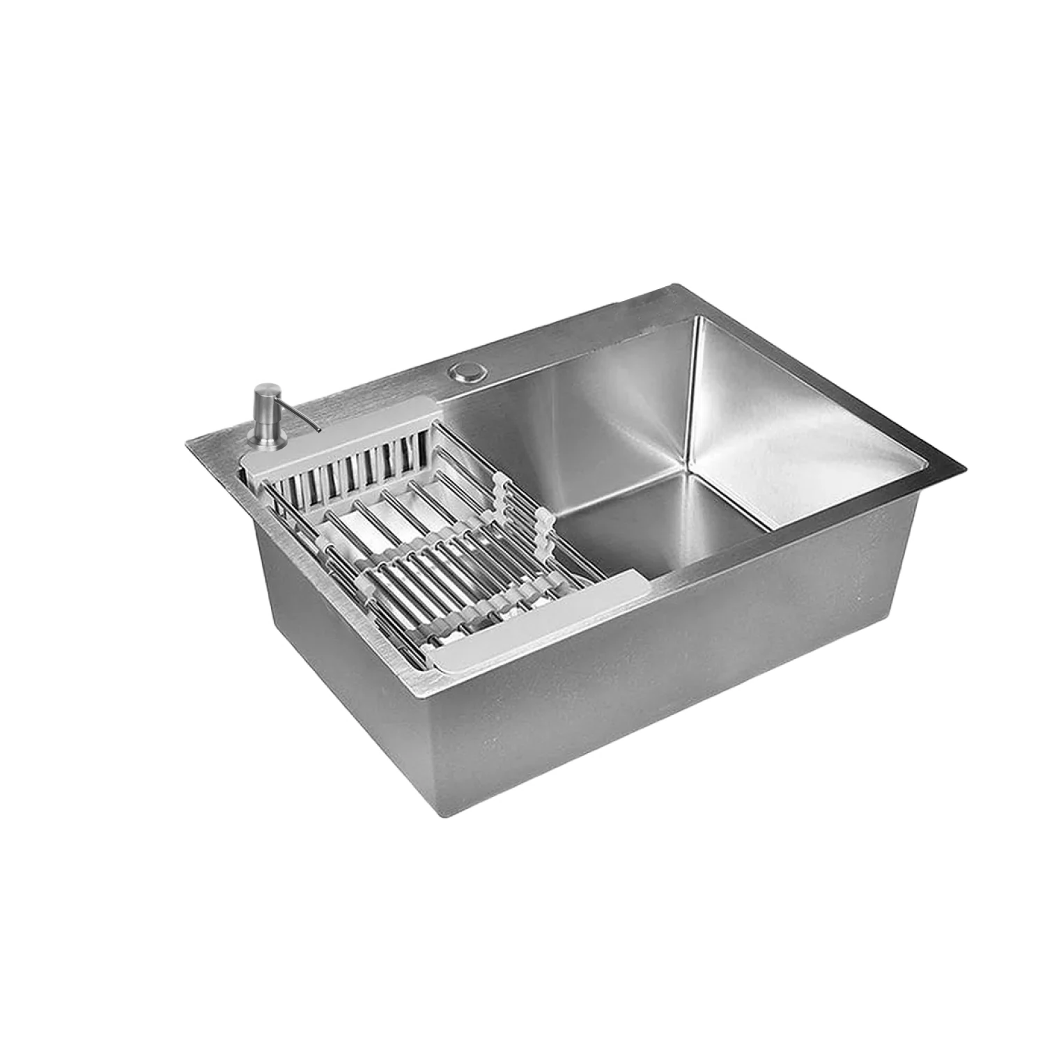 Изображение товара Нержавеющая кухонная мойка WISENT WS36045 60х45 с сифоном и дозатором