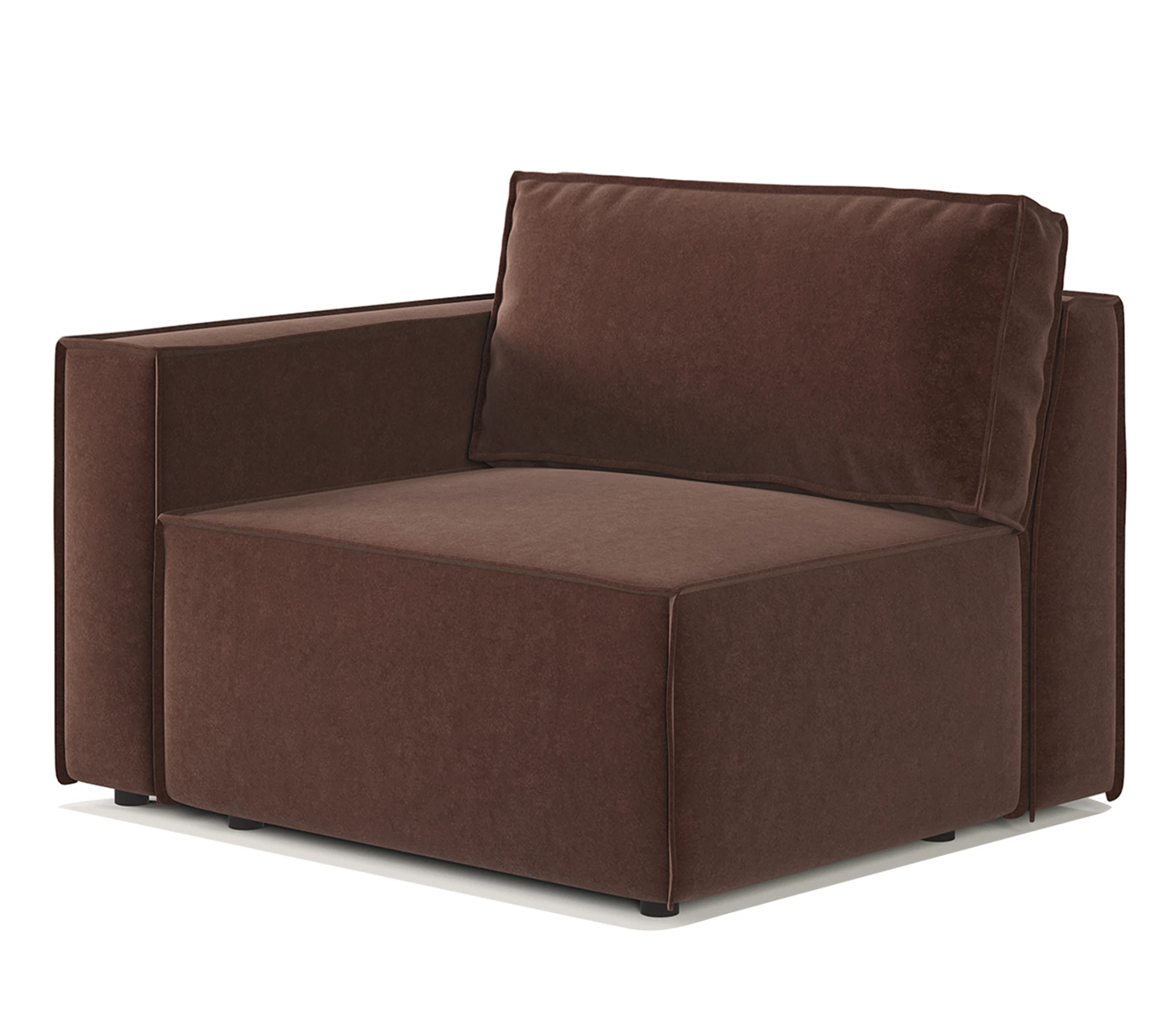 Изображение товара Модульный диван Шарм 25 левый велюр Дрим шоколад