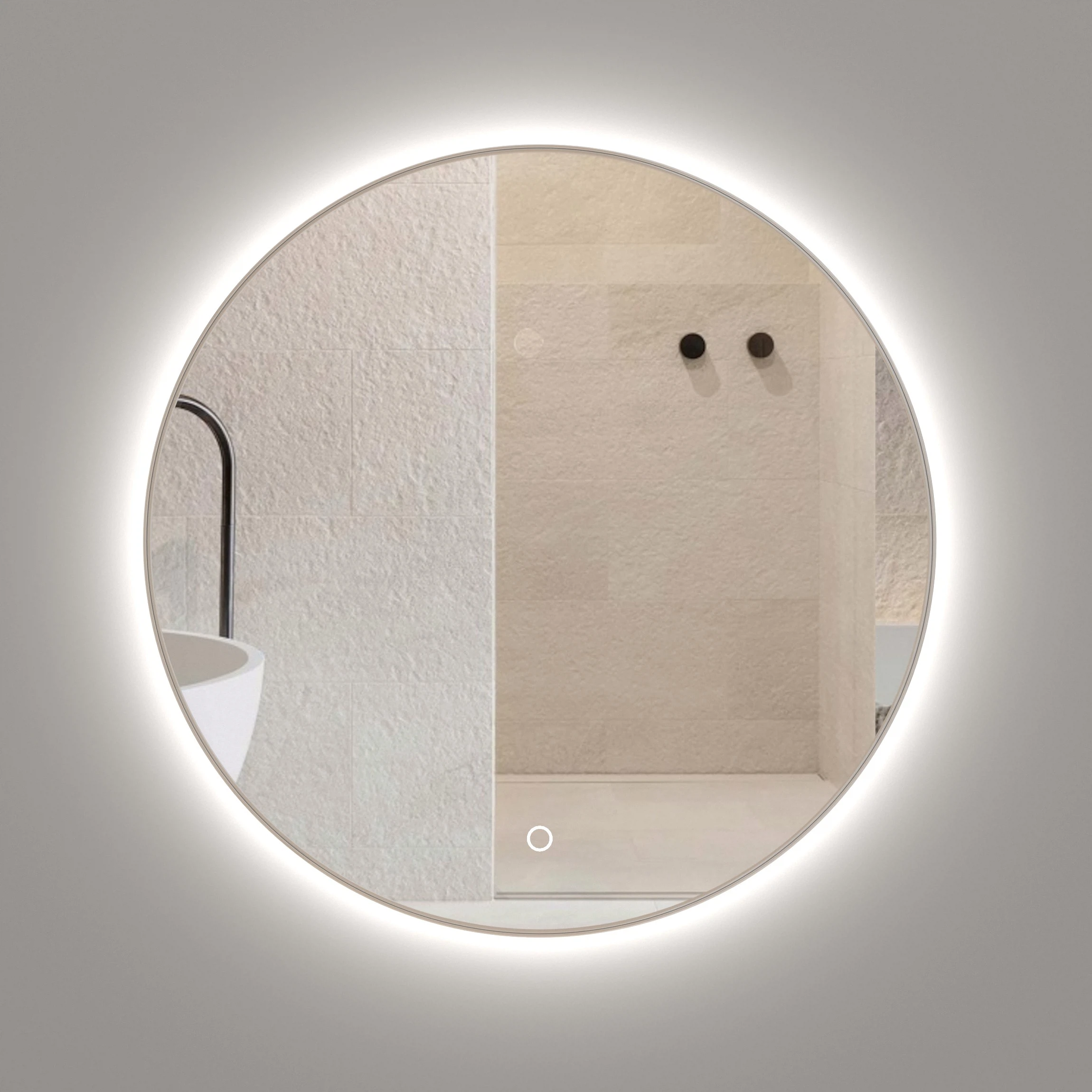 Изображение товара Зеркало Onika Сола 70 с LED/подсветкой, сенсорное, влагостойкое для ванной