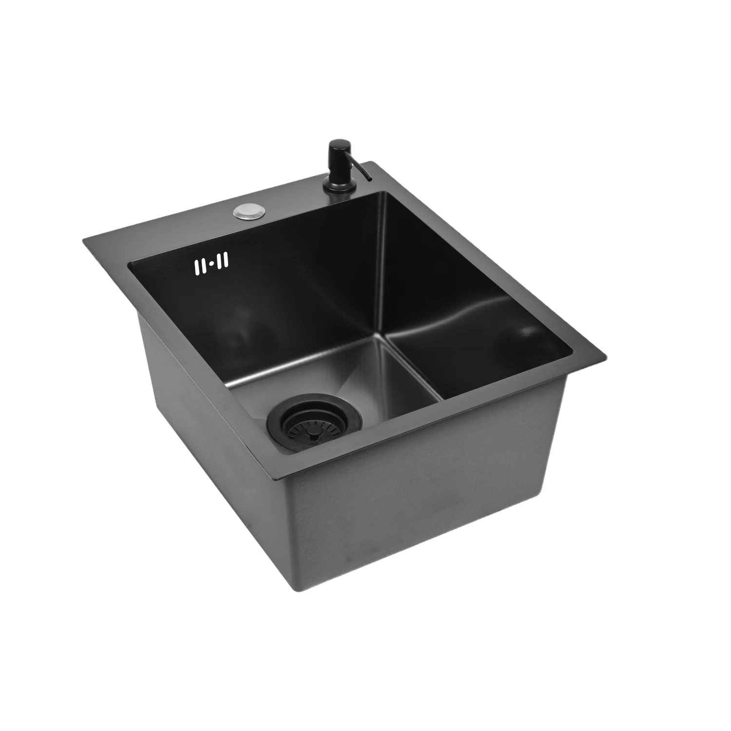 Изображение товара Кухонная мойка нержавеющая WISENT с PVD покрытием 40х50 см, черная