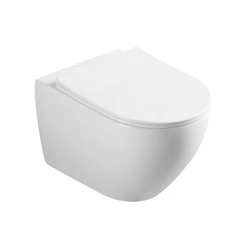 Изображение товара Подвесной унитаз Vincea VT1-211 безободковый с soft-close сиденьем белый